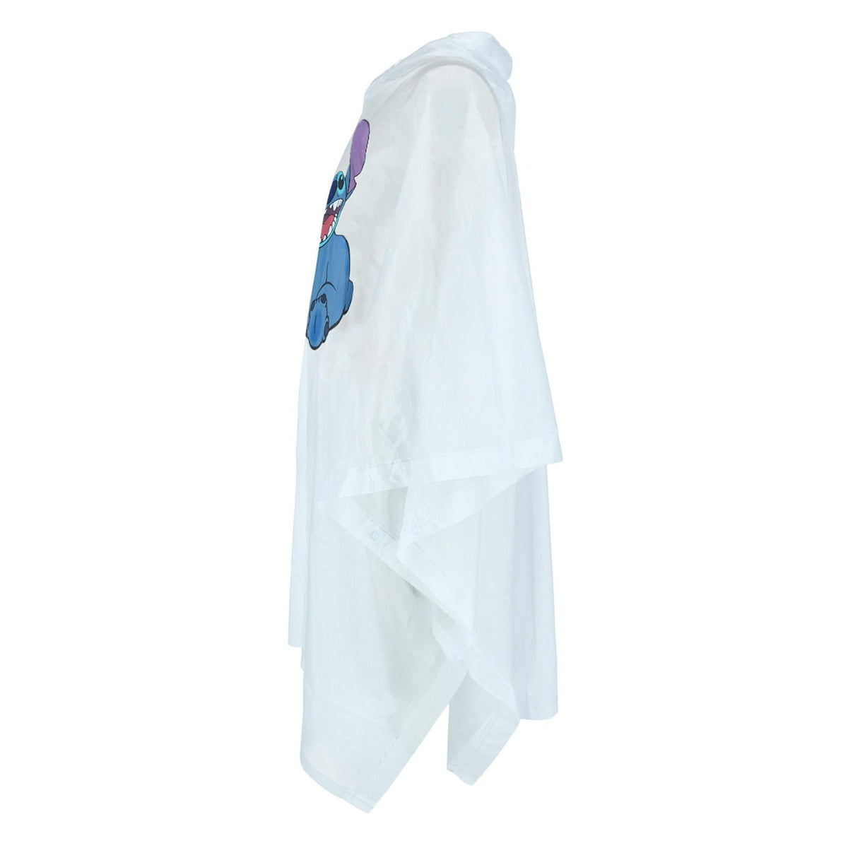 Jerry Leigh Kid's Stitch Print Rain Poncho - Clear