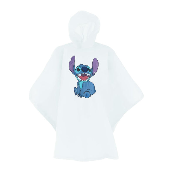 Kid's Stitch Print Rain Poncho