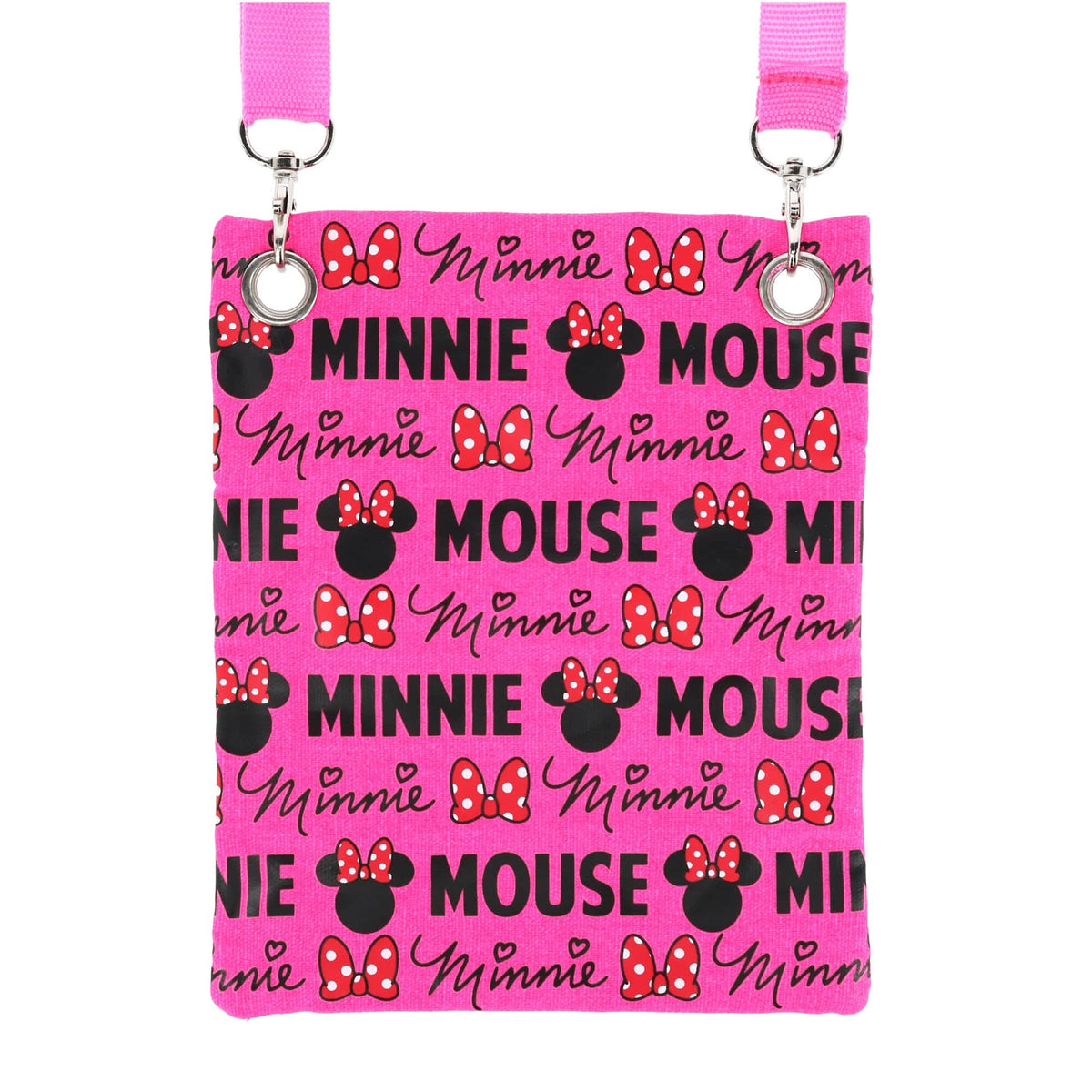 Jerry Leigh Disney Minnie Mouse Ears & Bow Passport Crossbody Bag - Pink
