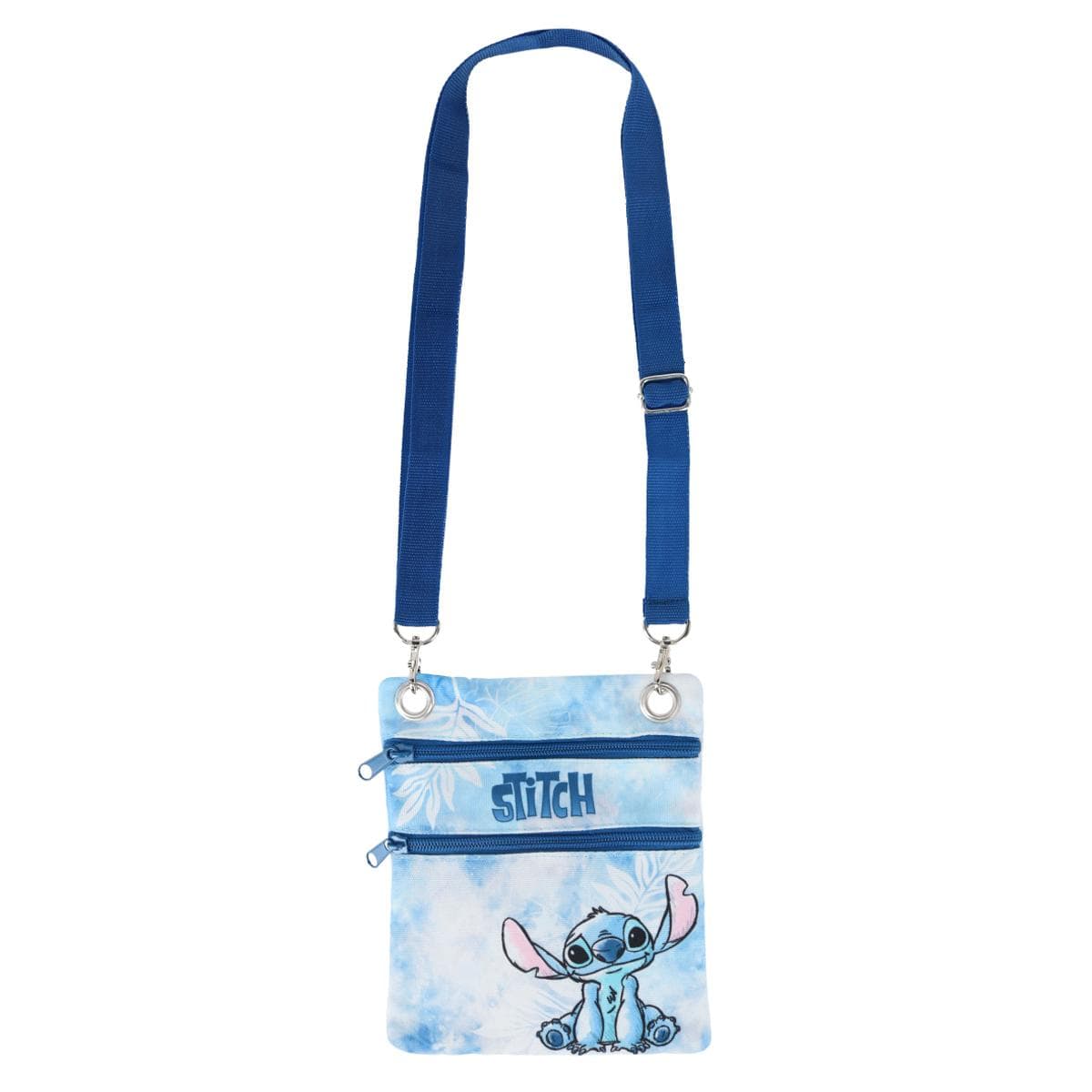 Jerry Leigh Disney Stitch Blue Passport Crossbody Bag - Blue