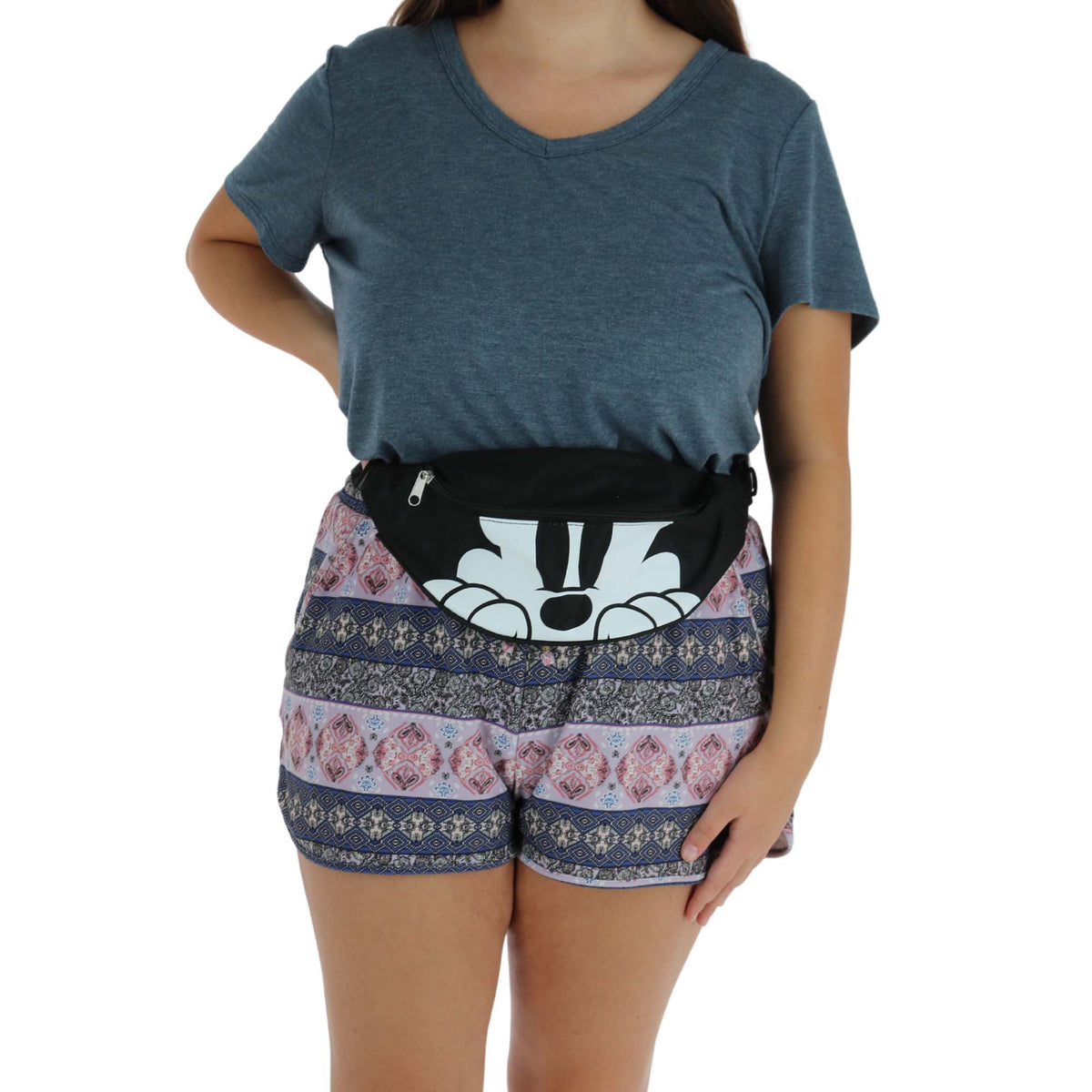 Disney Peeking Mickey Mouse Fanny Waist Pack - Black