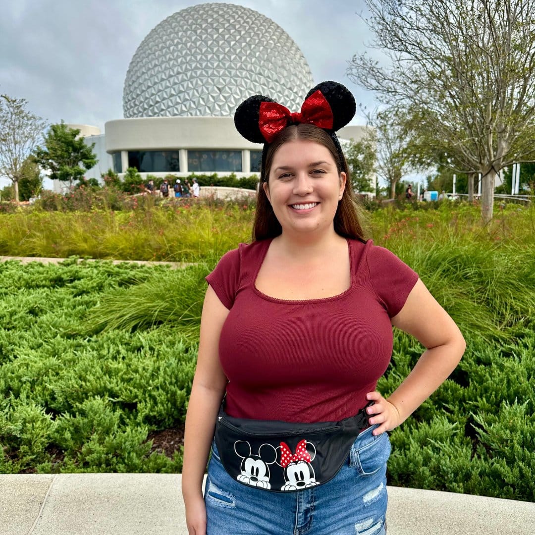 Jerry Leigh Disney Peeking Mickey Mouse and Minnie Mouse Fanny Waist Pack - Black