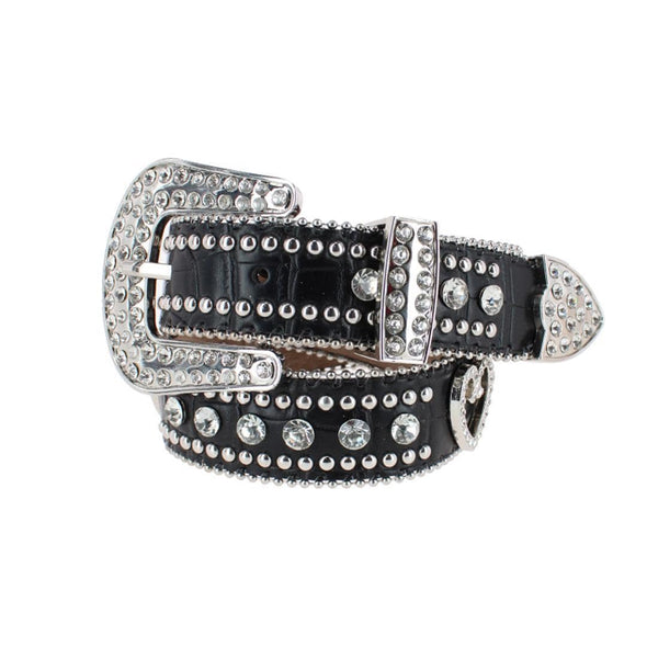 Girl's Studded Heart Western Style Belt