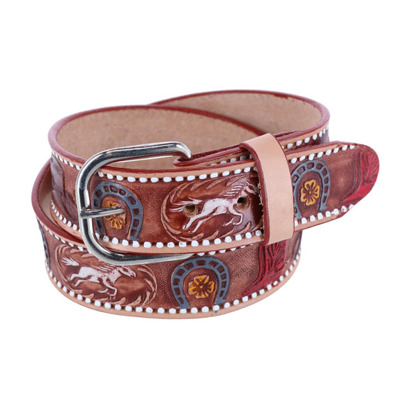 Boys Cowboy Print Embossed Belt