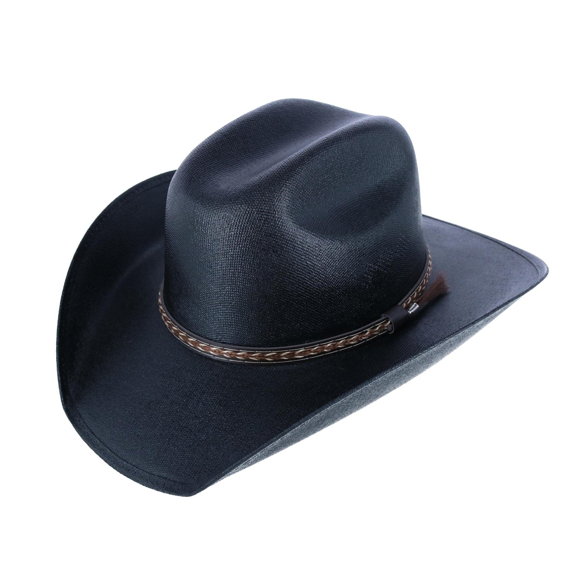 CTM® Kids Western Chihuahua Canvas Hat - Black
