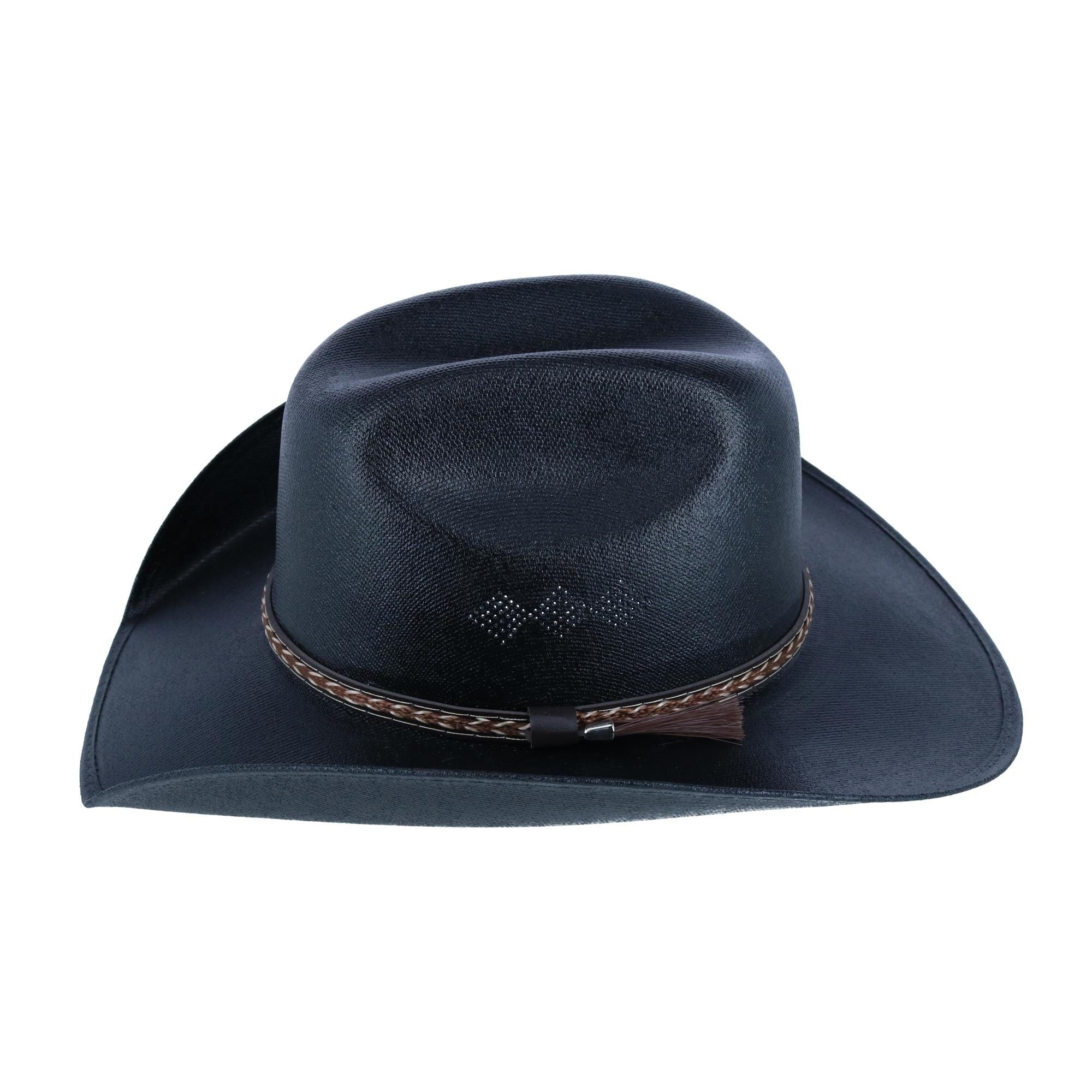 CTM® Kids Western Chihuahua Canvas Hat - Black
