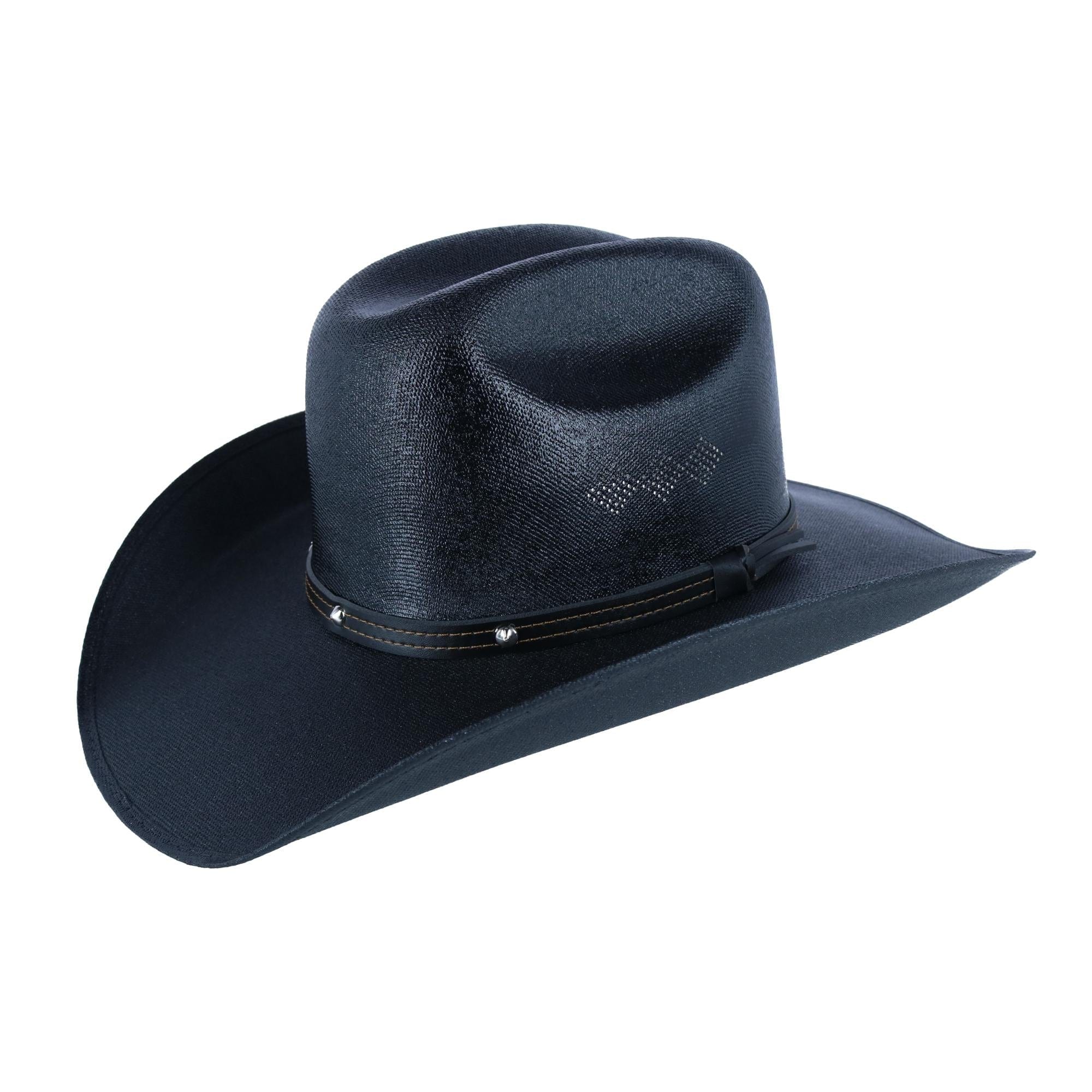 CTM® Men's Western Chihuahua Canvas Hat - Black