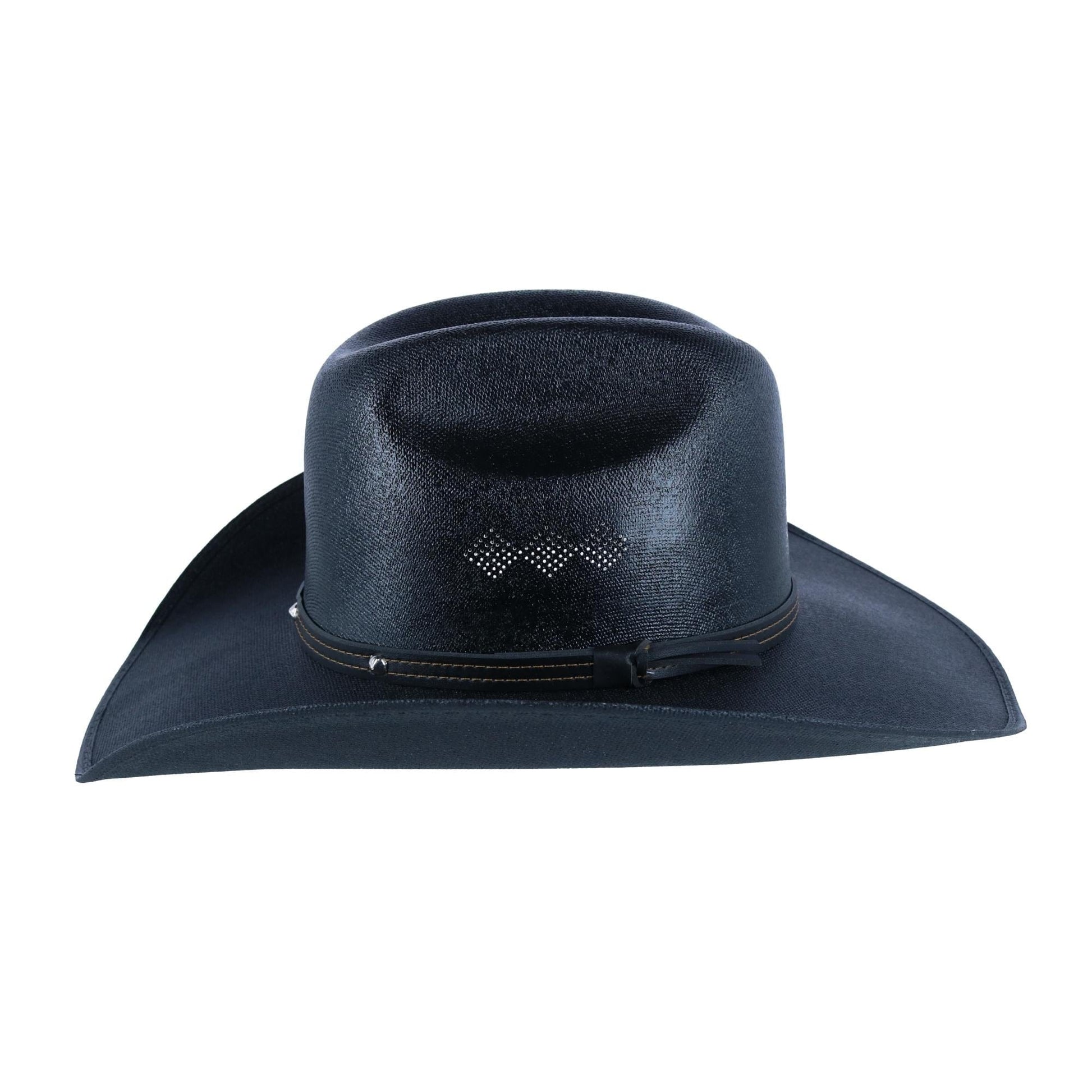 CTM® Men's Western Chihuahua Canvas Hat - Black