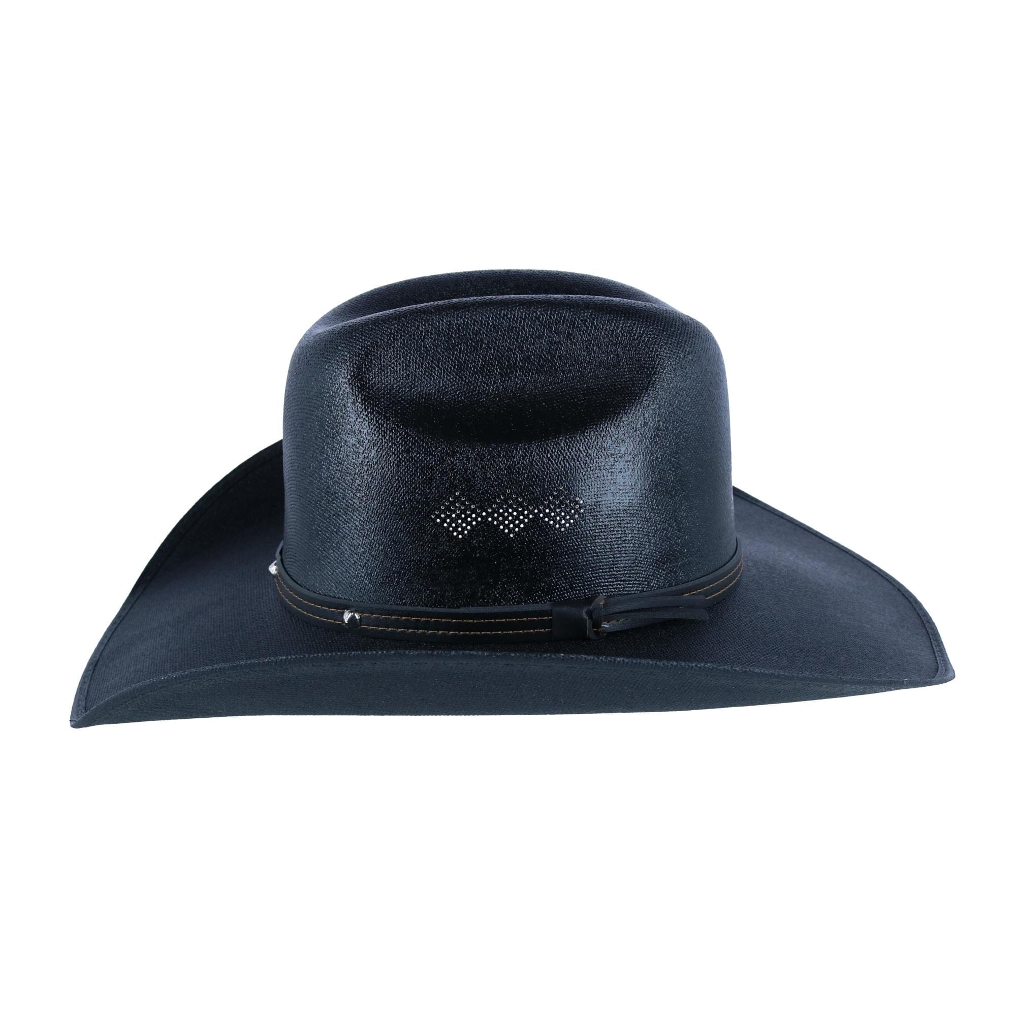 CTM® Men's Western Chihuahua Canvas Hat - Black
