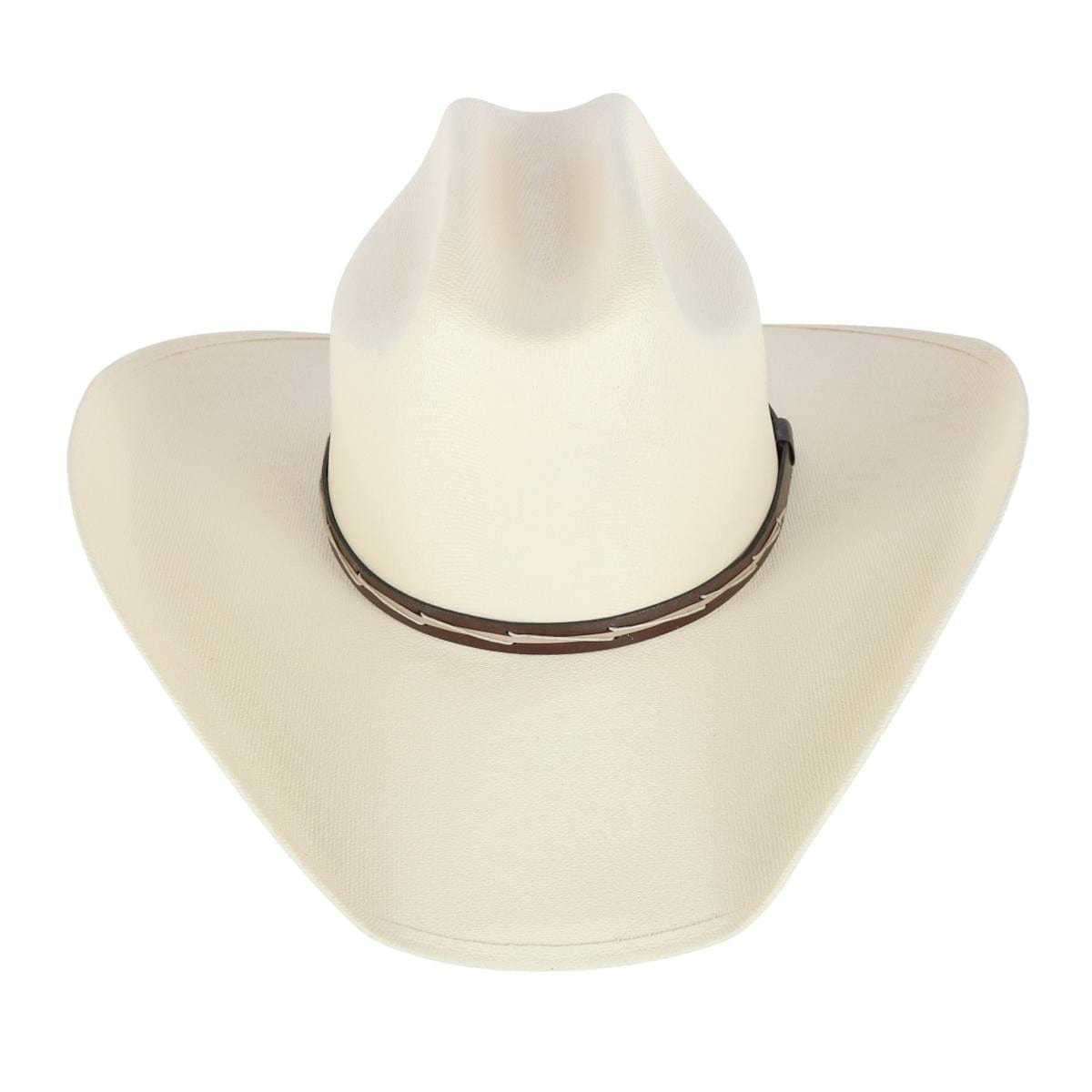 CTM® Men's Western Canvas Hat with Leather Hatband - Men's Western Canvas Hat with Leather Hatband