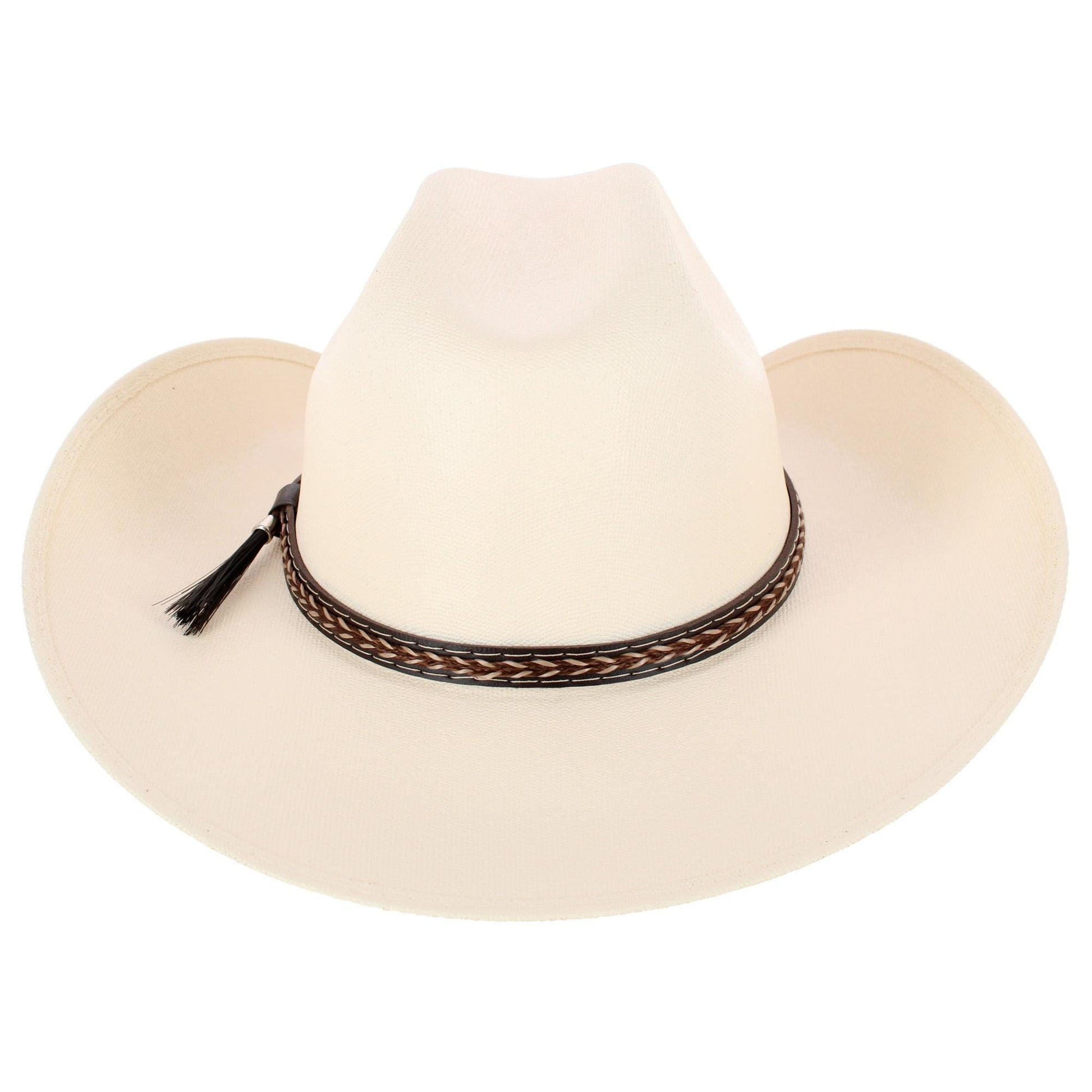 CTM® Kids Canvas Chihuahua Cowboy Hat - White