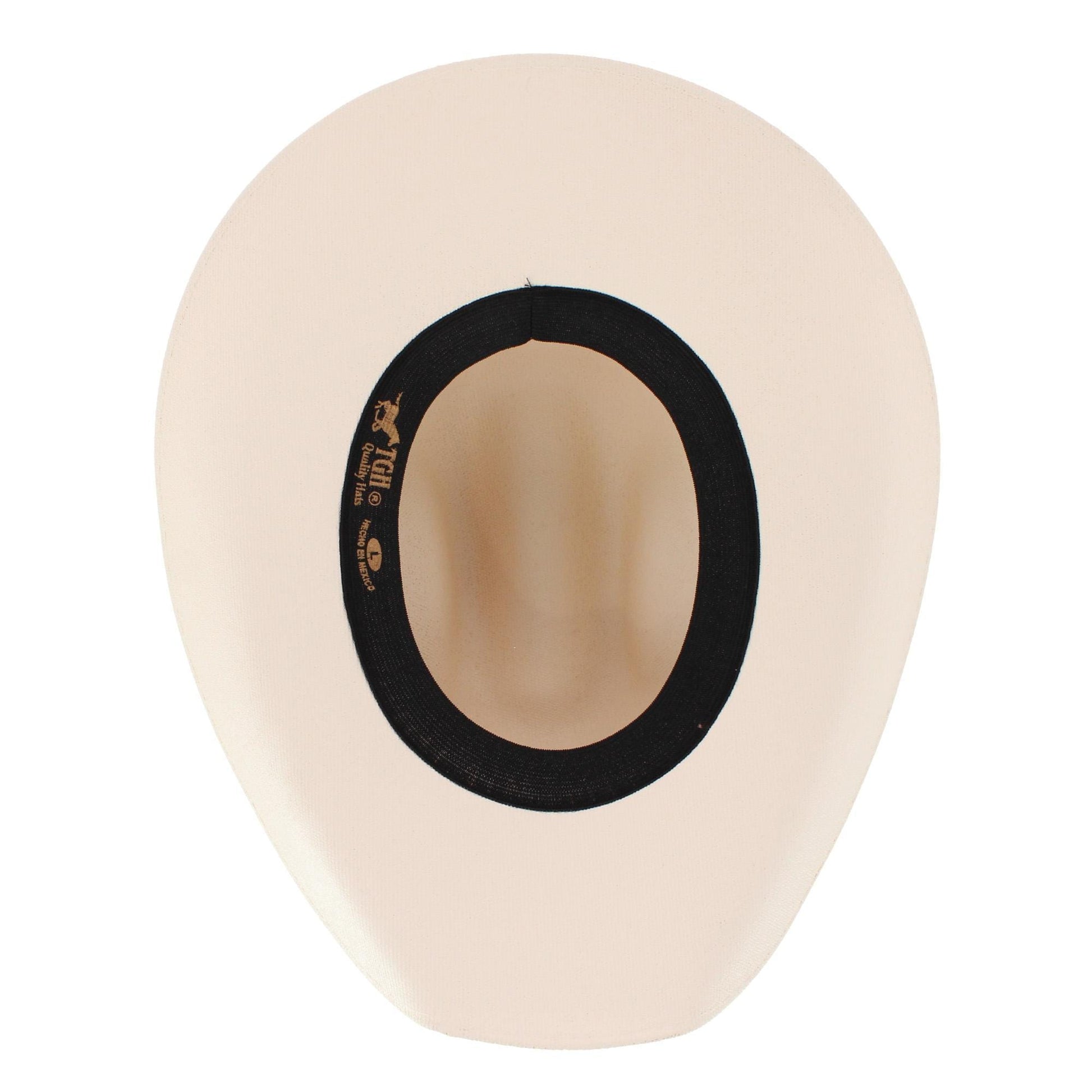 CTM® Kids Canvas Chihuahua Cowboy Hat - White