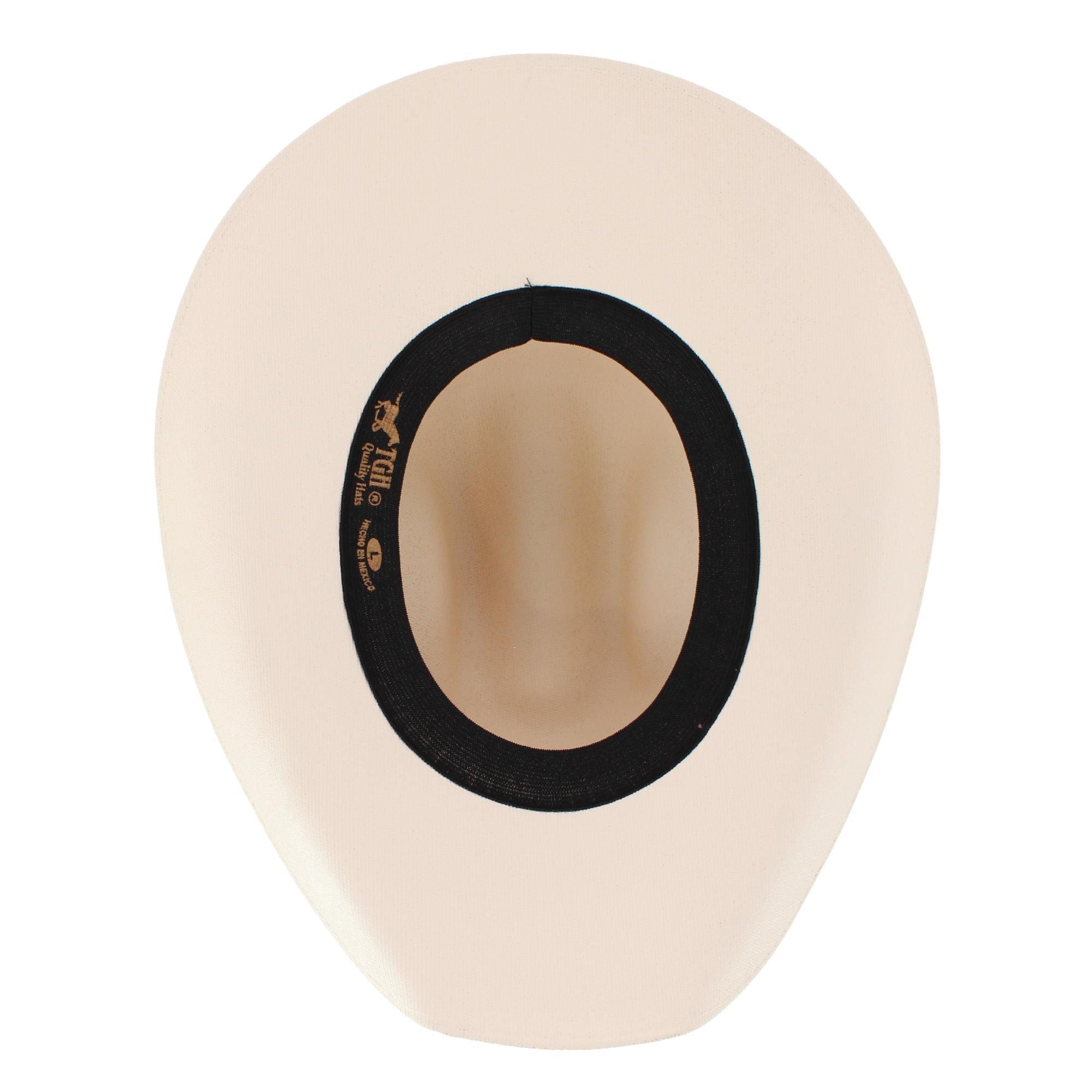 CTM® Kids Canvas Chihuahua Cowboy Hat - White