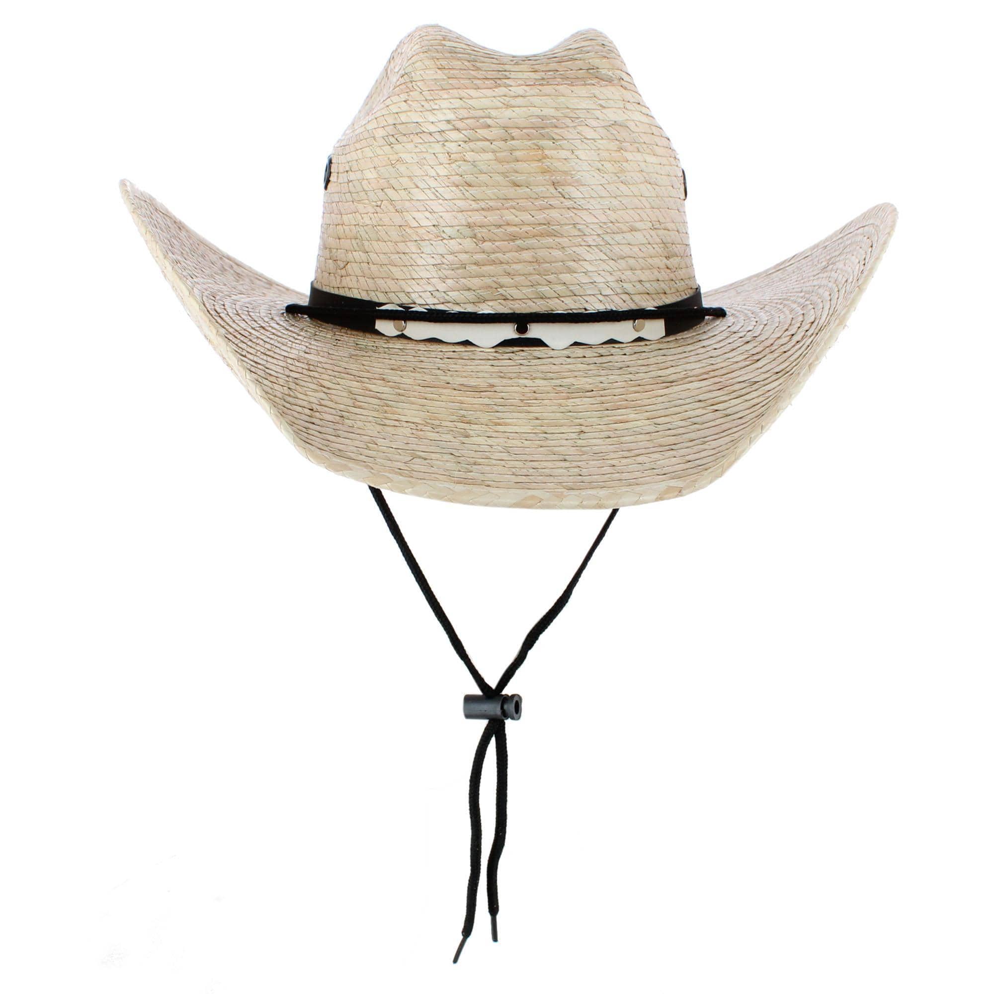 CTM® Men's Chihuahua Western Palm Leaf Cowboy Hat
