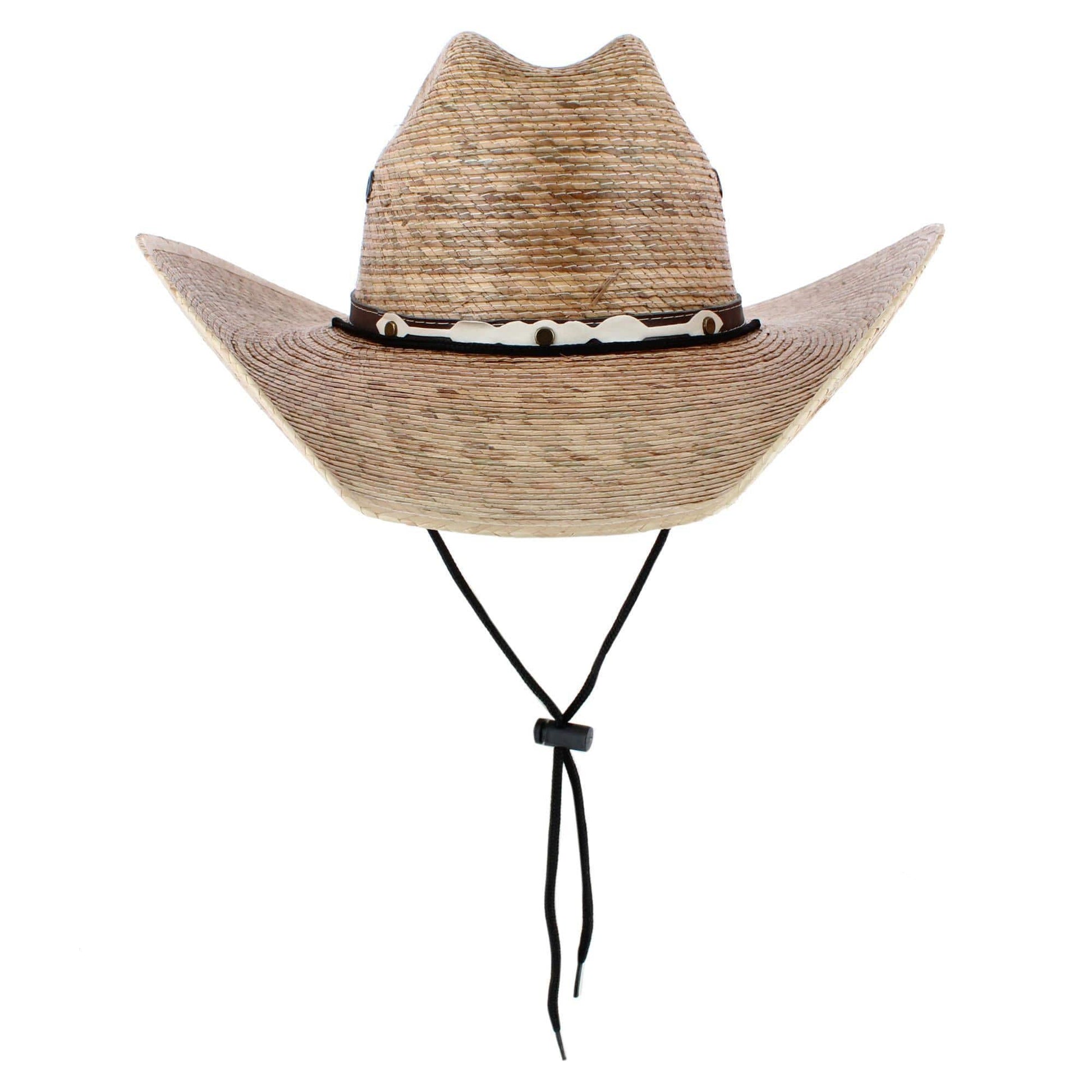 CTM® Men's Chihuahua Western Palm Leaf Cowboy Hat