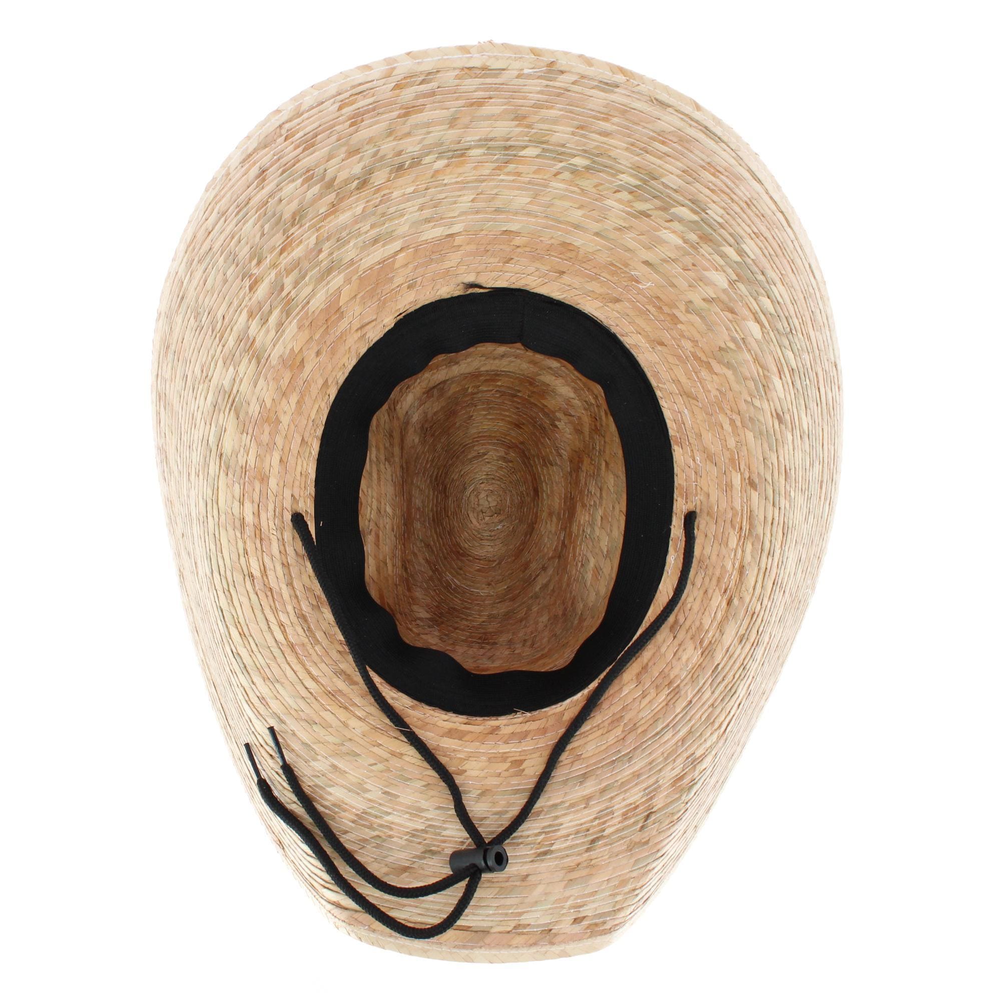 CTM® Men's Chihuahua Western Palm Leaf Cowboy Hat - Natural