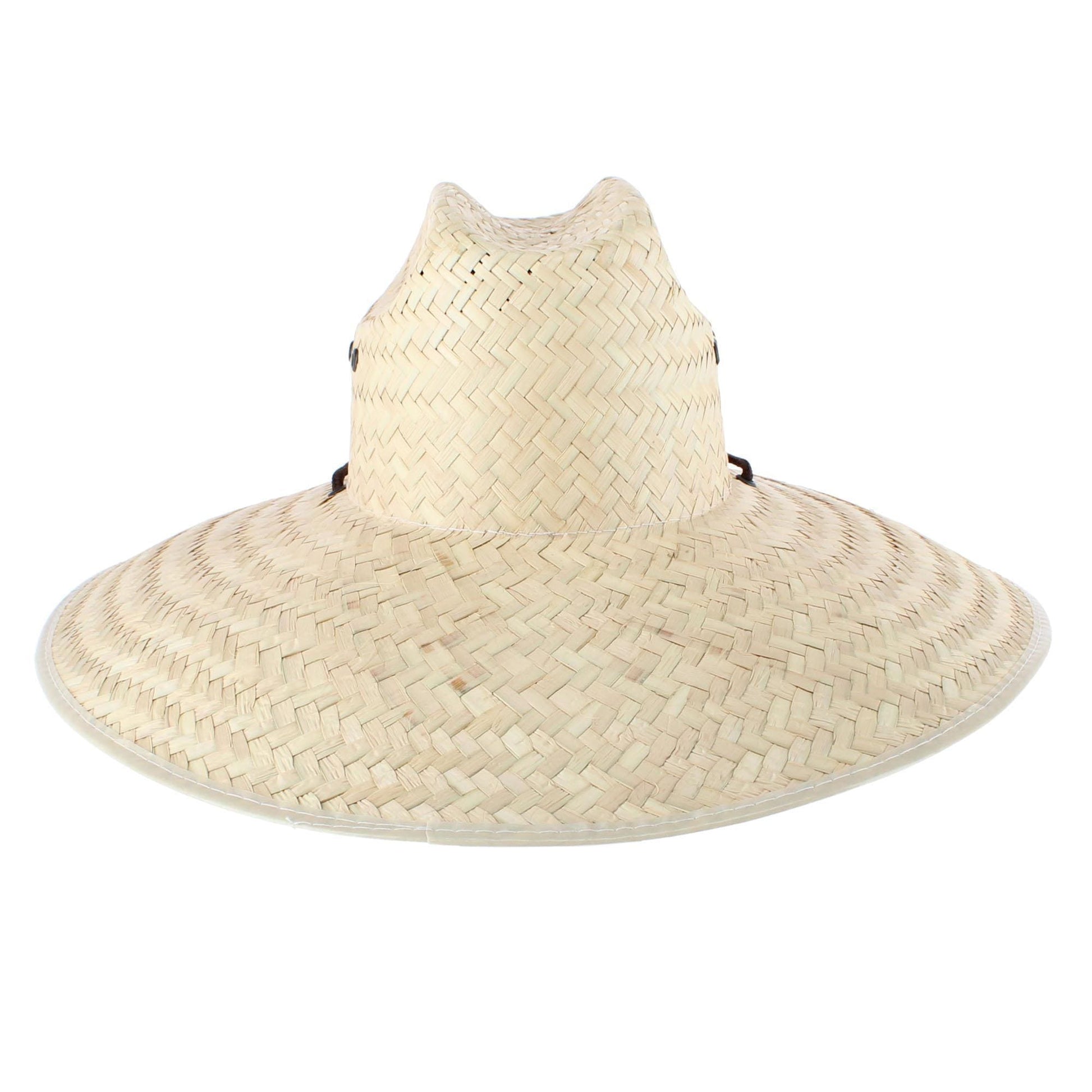 CTM® Unisex Palm Leaf Lifeguard Hat - Straw