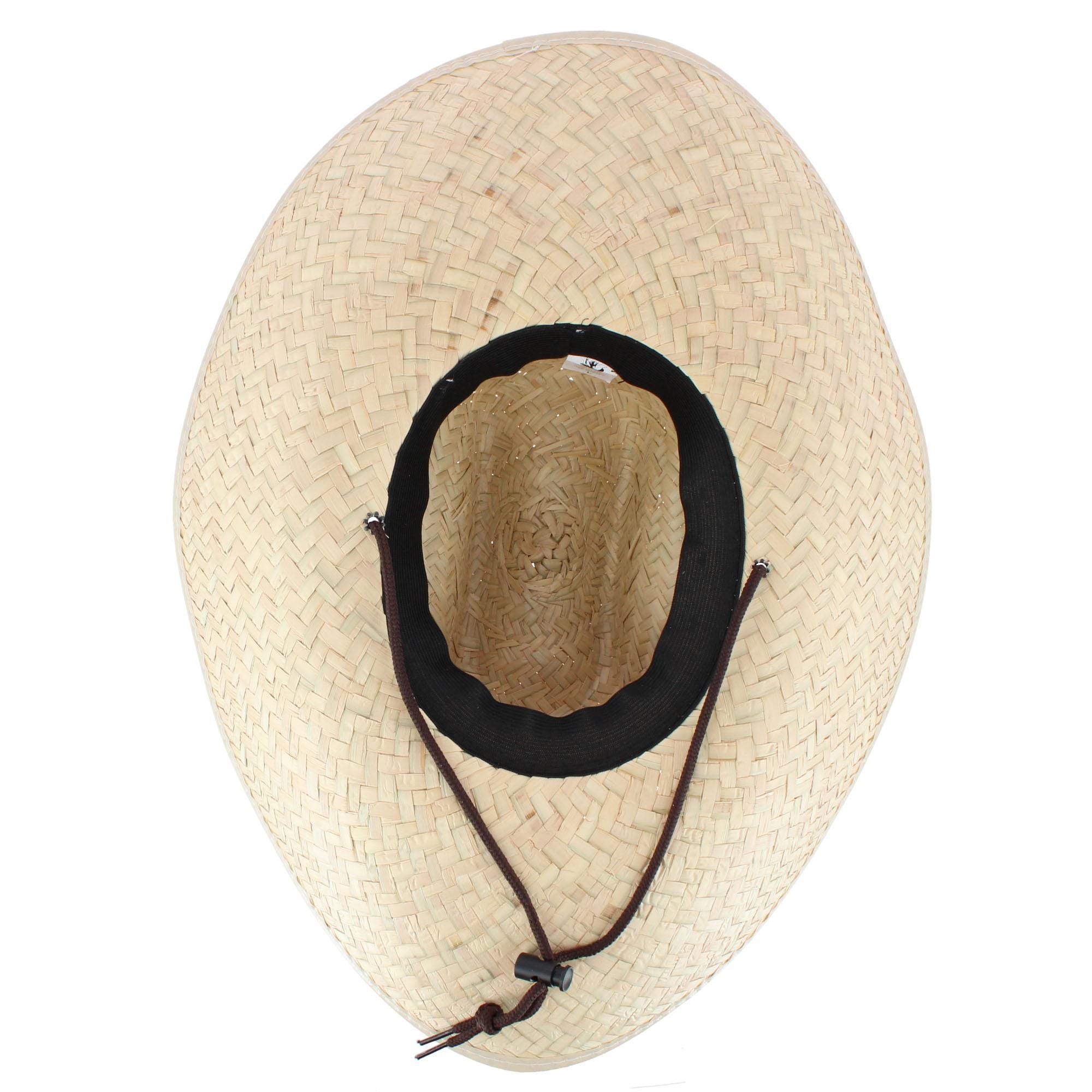 CTM® Unisex Palm Leaf Lifeguard Hat - Straw