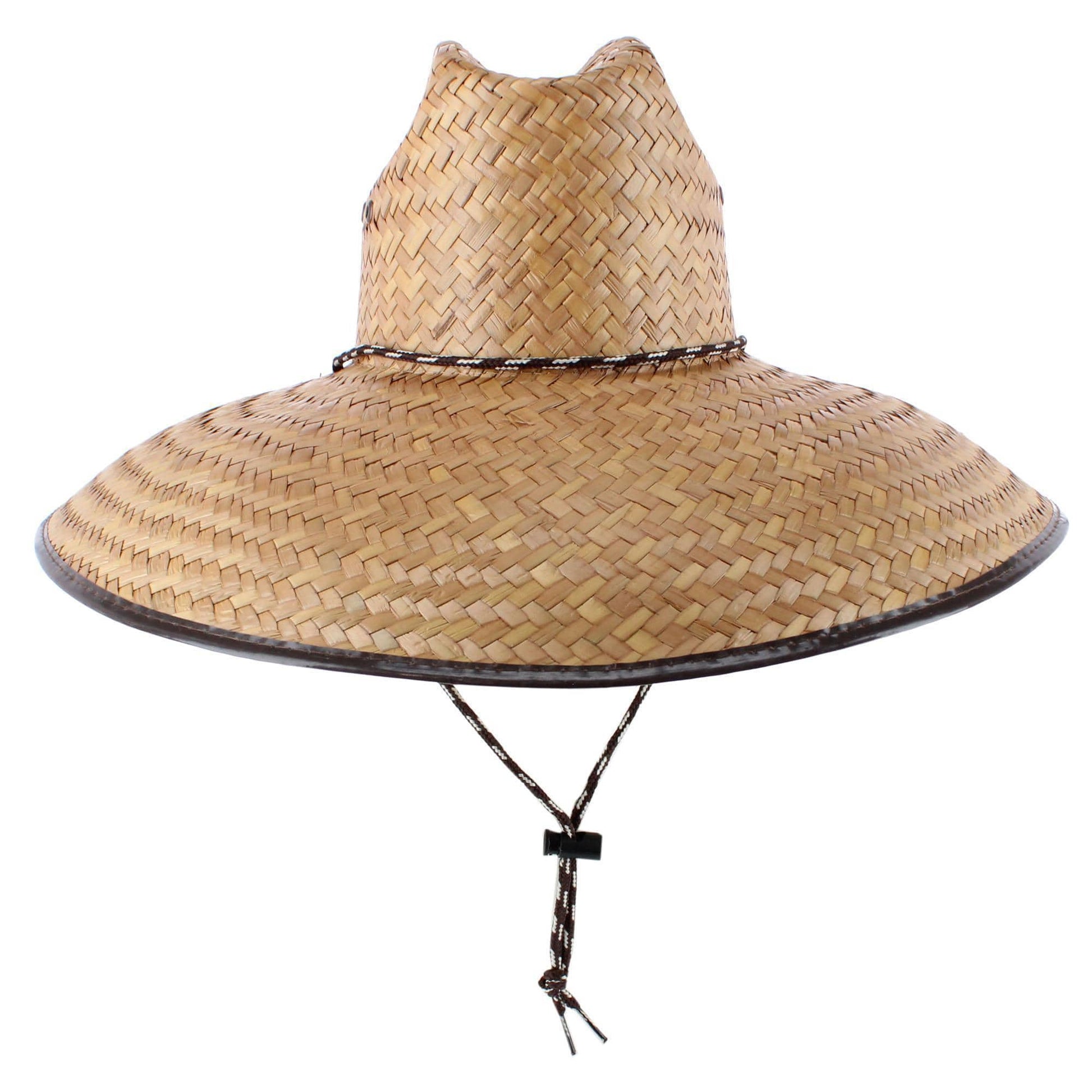 CTM® Unisex Palm Leaf Lifeguard Hat - Straw