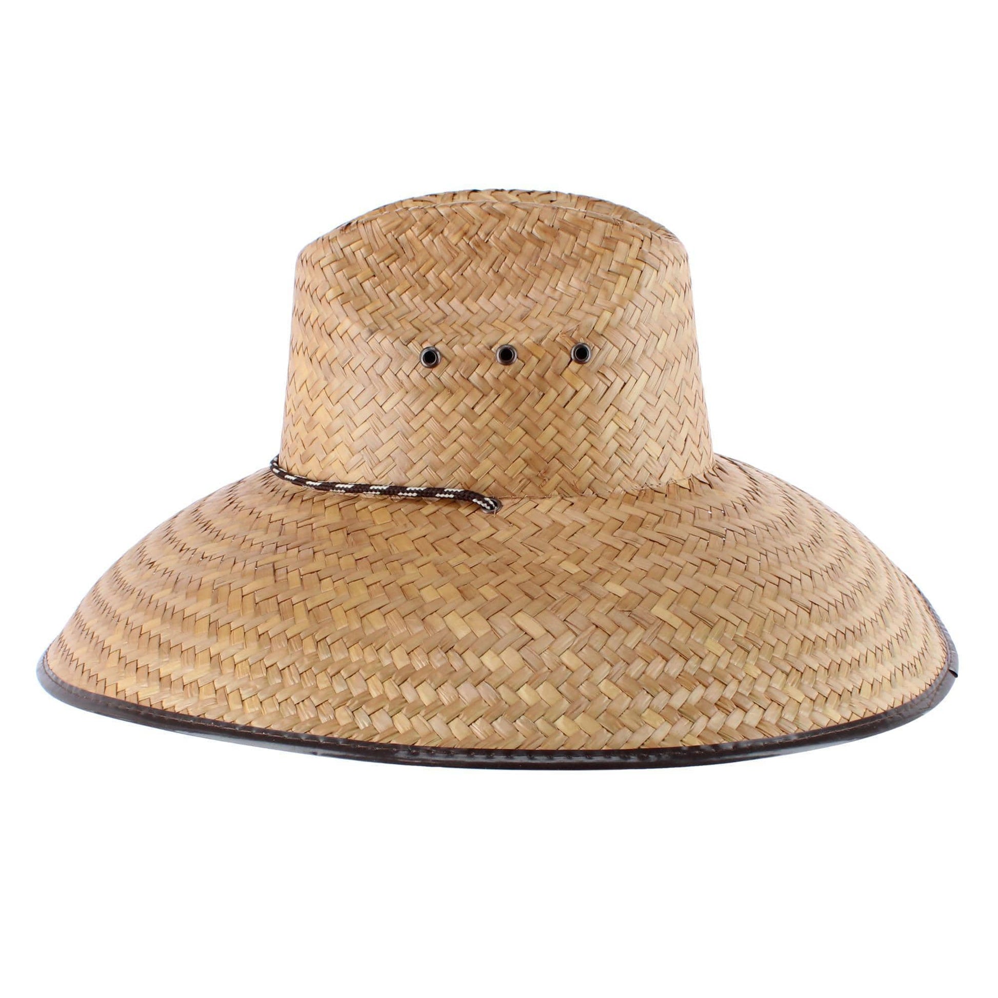CTM® Unisex Palm Leaf Lifeguard Hat - Straw