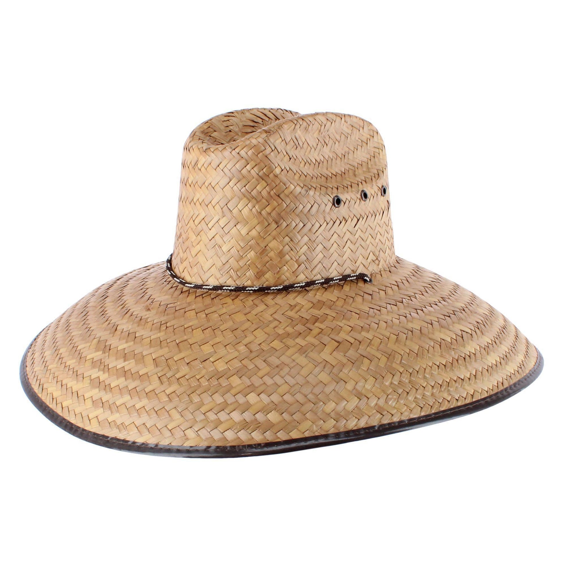 CTM® Unisex Palm Leaf Lifeguard Hat - Straw
