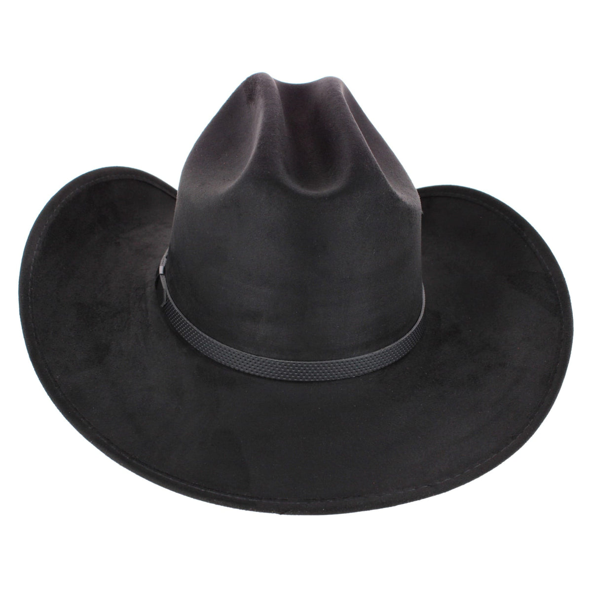 CTM® Men's Quality Suede Maverick Cowboy Hat - Black