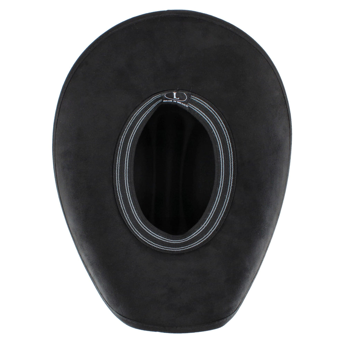 CTM® Men's Quality Suede Maverick Cowboy Hat - Black
