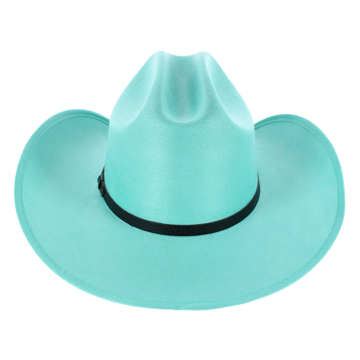 CTM® Men's Quality Suede Maverick Cowboy Hat - Turquoise