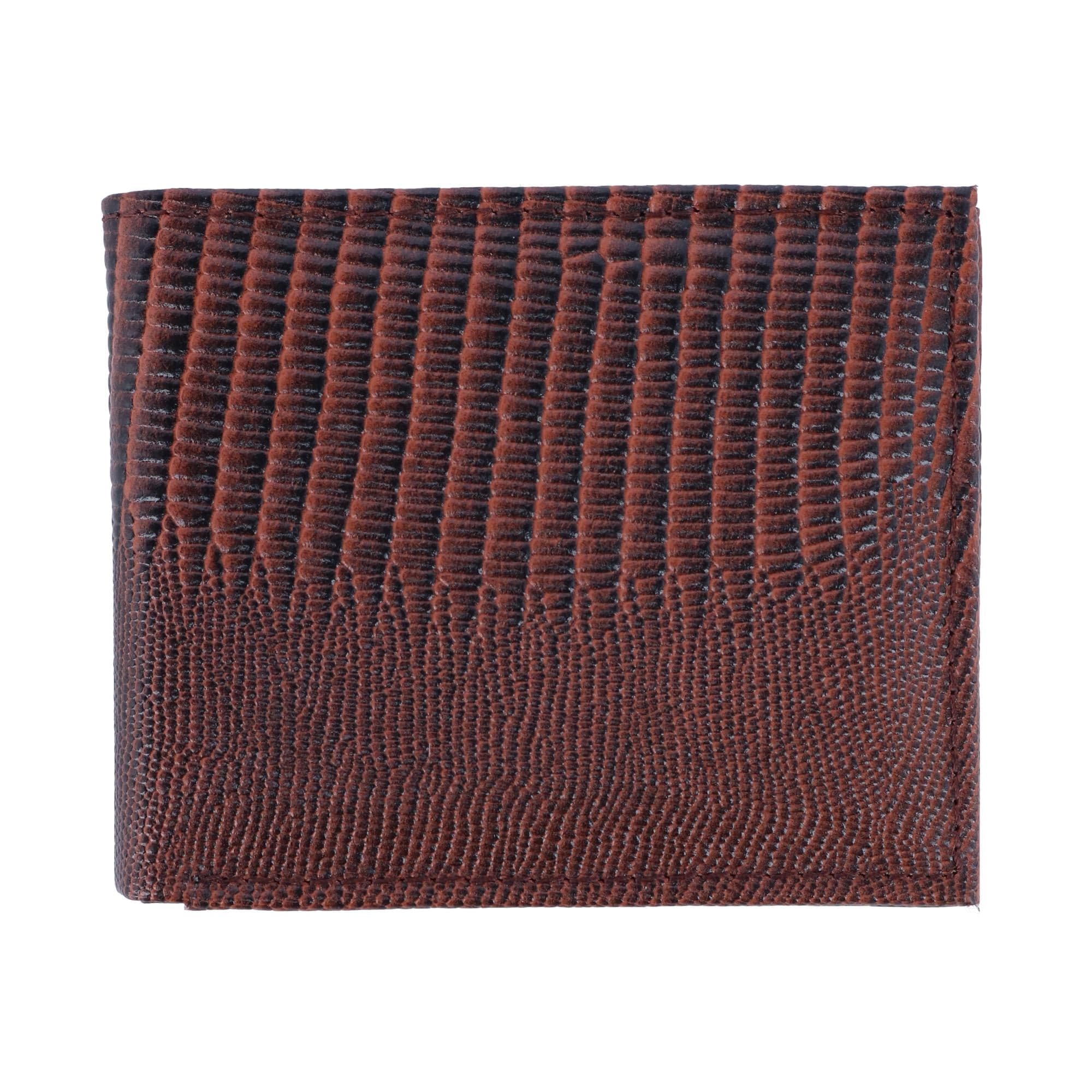 CTM® Men's Lizard Print Bifold Wallet