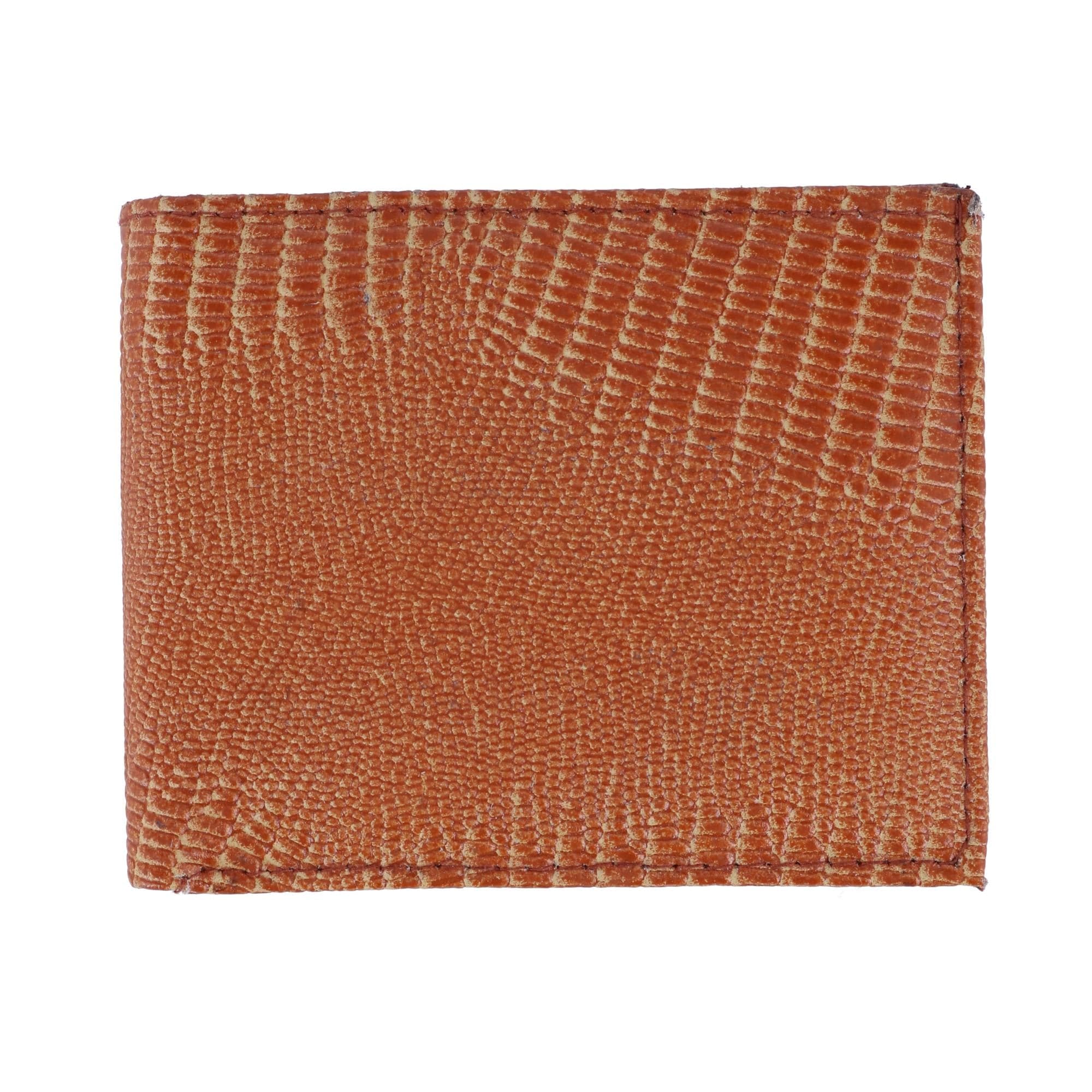 CTM® Men's Lizard Print Bifold Wallet