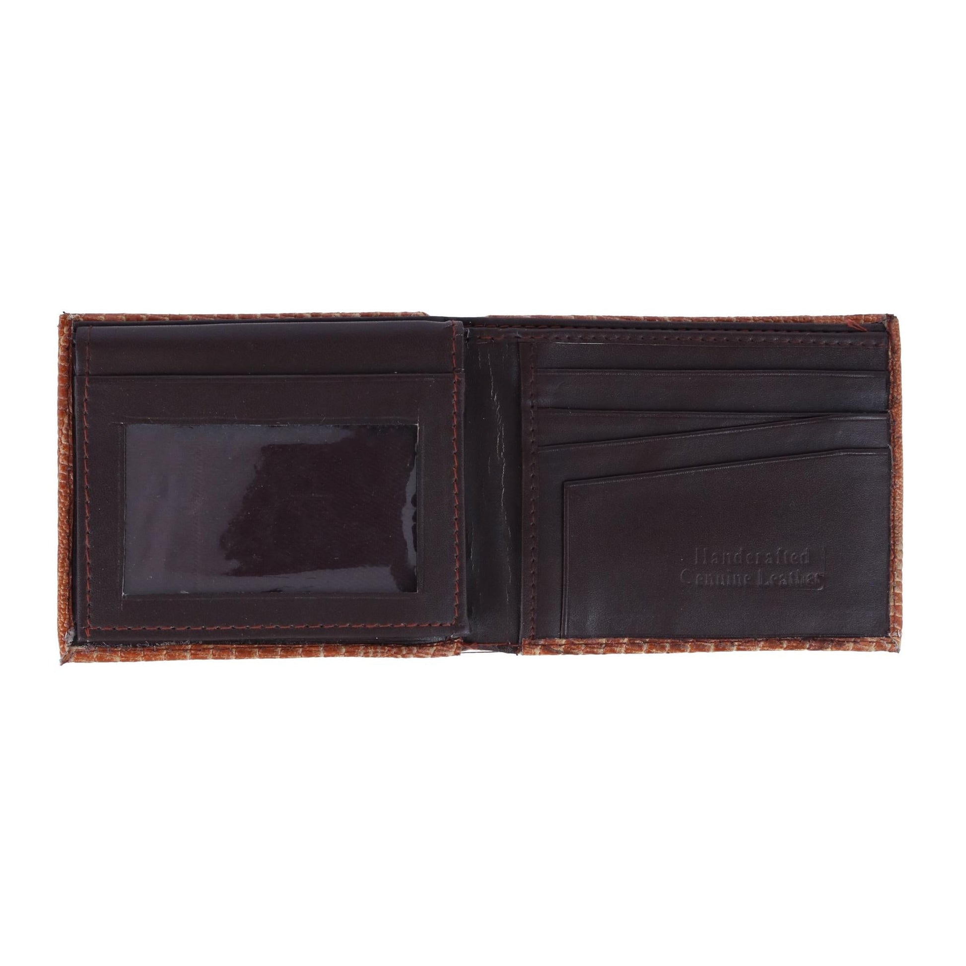 CTM® Men's Lizard Print Bifold Wallet - Honey