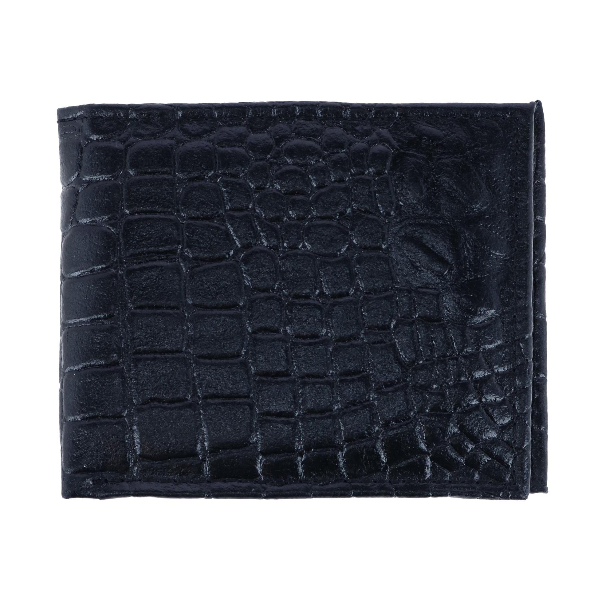 CTM® Men's Alligator Print Bifold Wallet - Men's Alligator Print Bifold Wallet