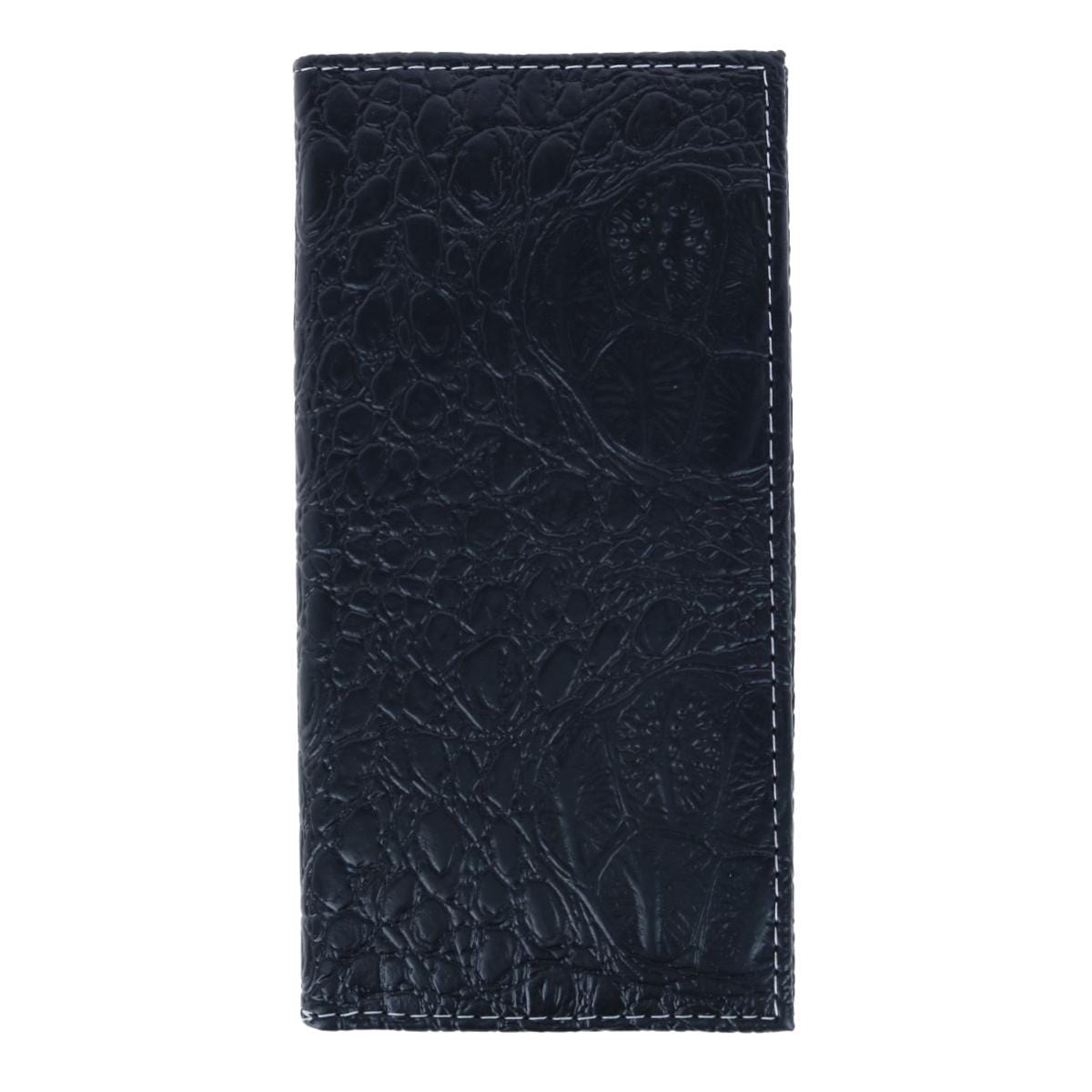 CTM® Men's Alligator Print Roper Wallet and Checkbook Holder