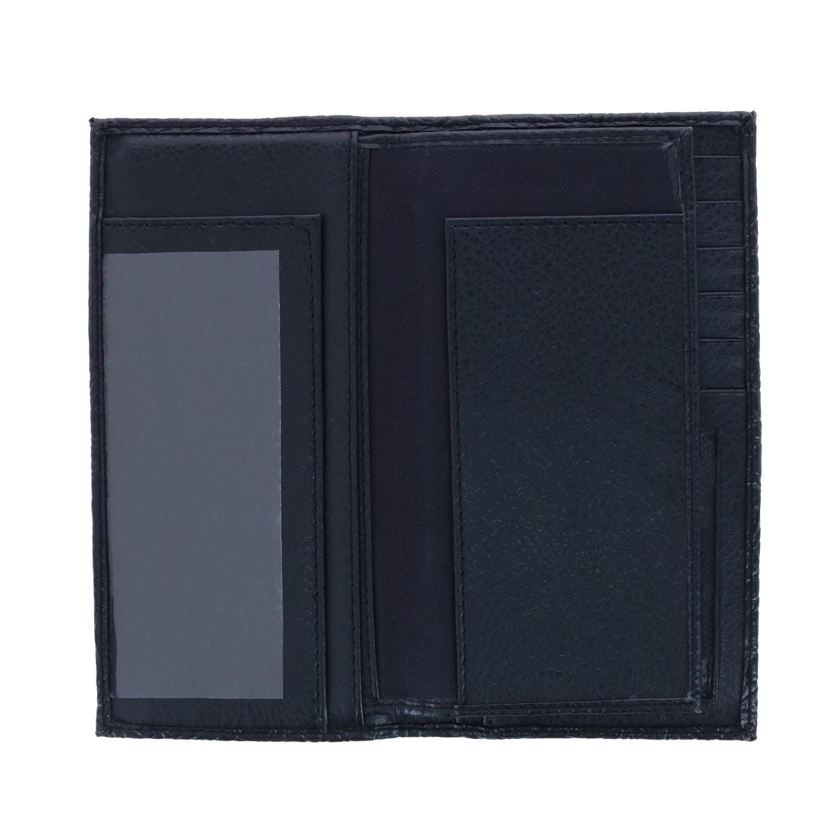 CTM® Men's Alligator Print Roper Wallet and Checkbook Holder - Black