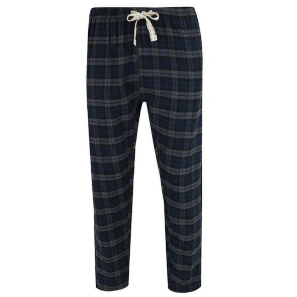 Men's Plaid Flannel Open Bottom Pants
