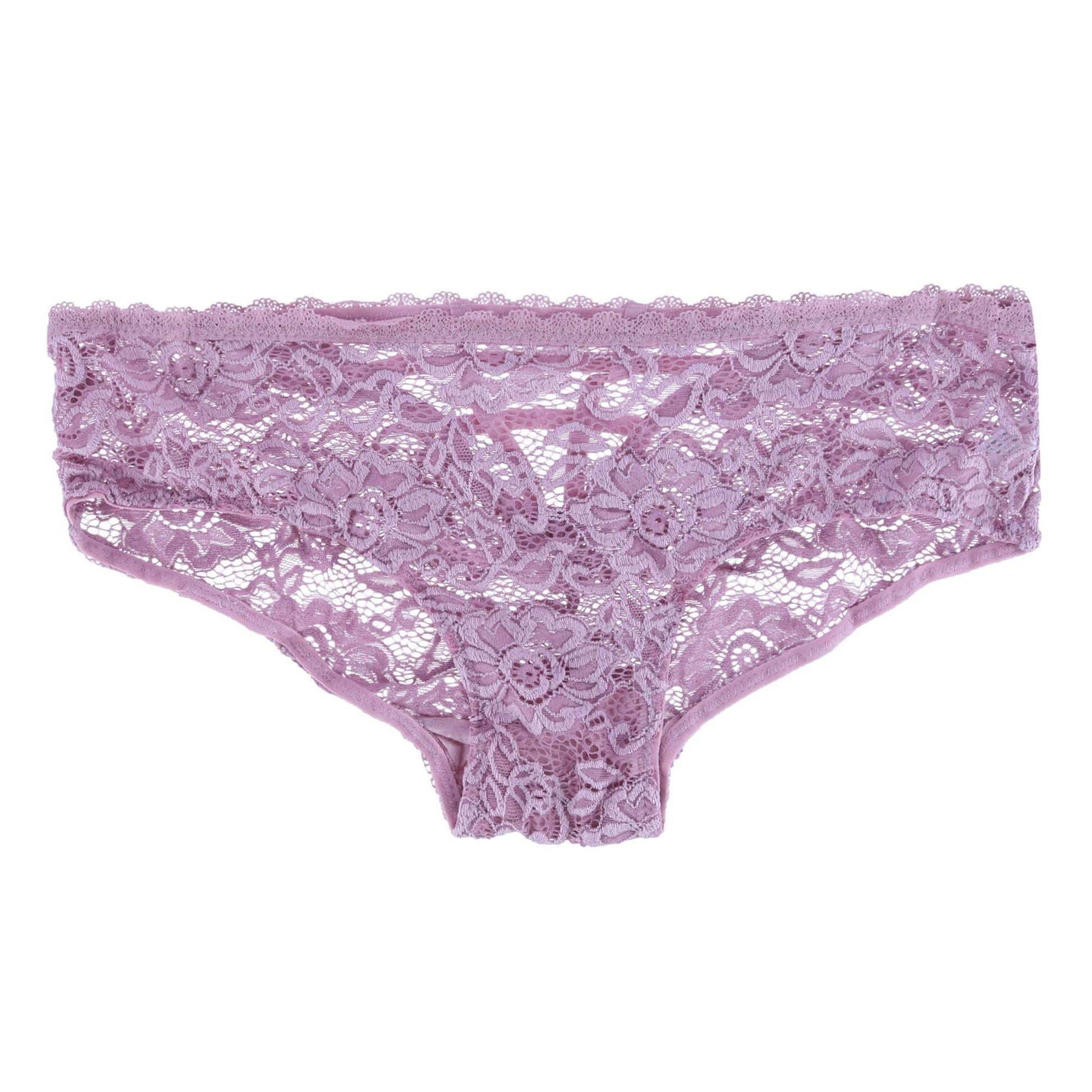 CTM® Women's Plus Size Lace Hipster Underwear (Pack of 3) - Black Grey and Pink