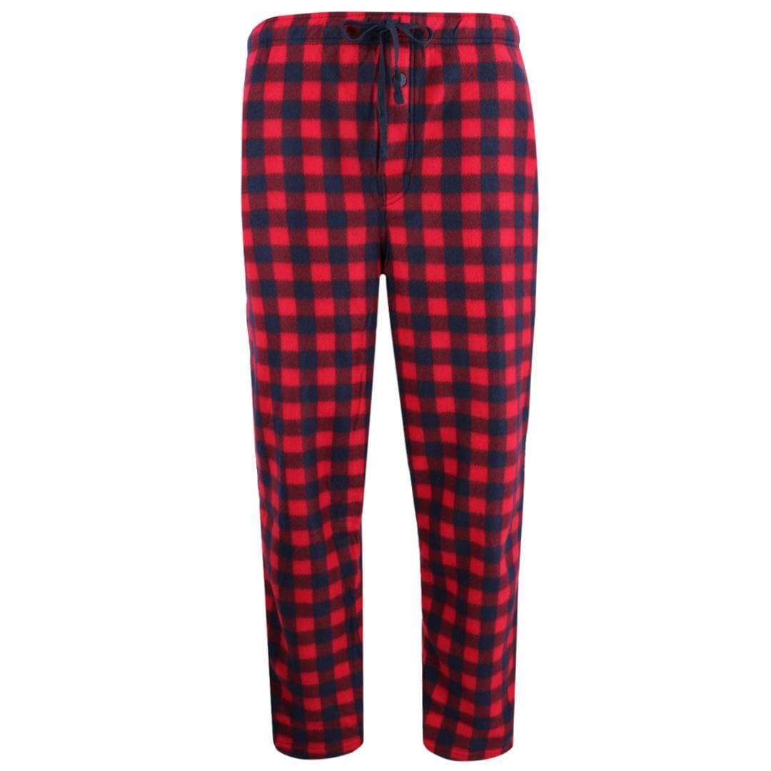 Fruit of the Loom Men's Flannel Pajama Pant (Pack of 2) - Red Plaid