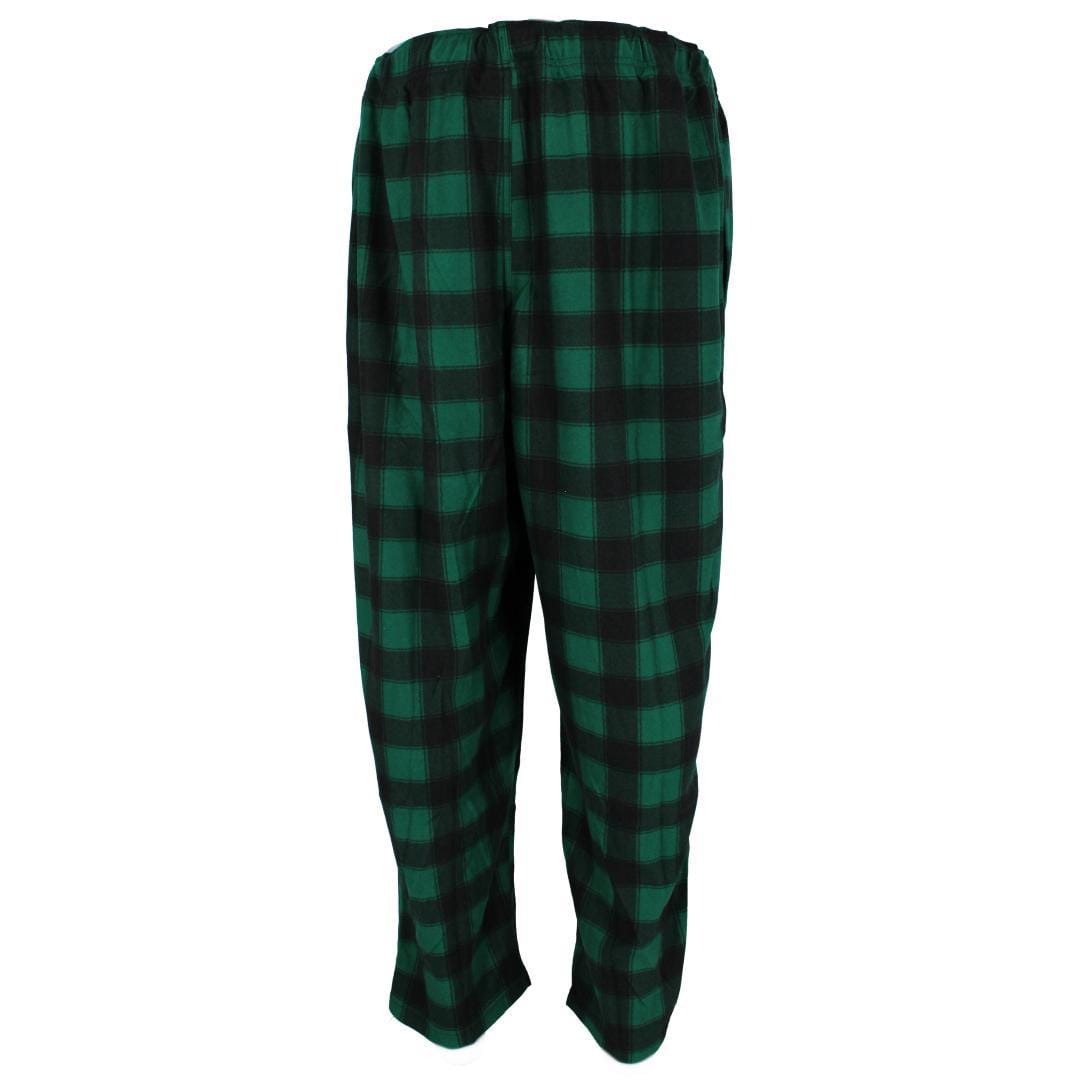 Fruit of the Loom Men's Holiday Fleece Pajama Pant (Pack of 2) - Green Jolly