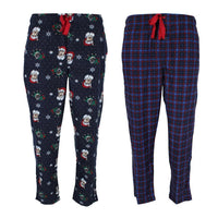 Navy Plaid and Christmas Dogs