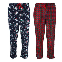 Red Plaid and Navy Snowmen