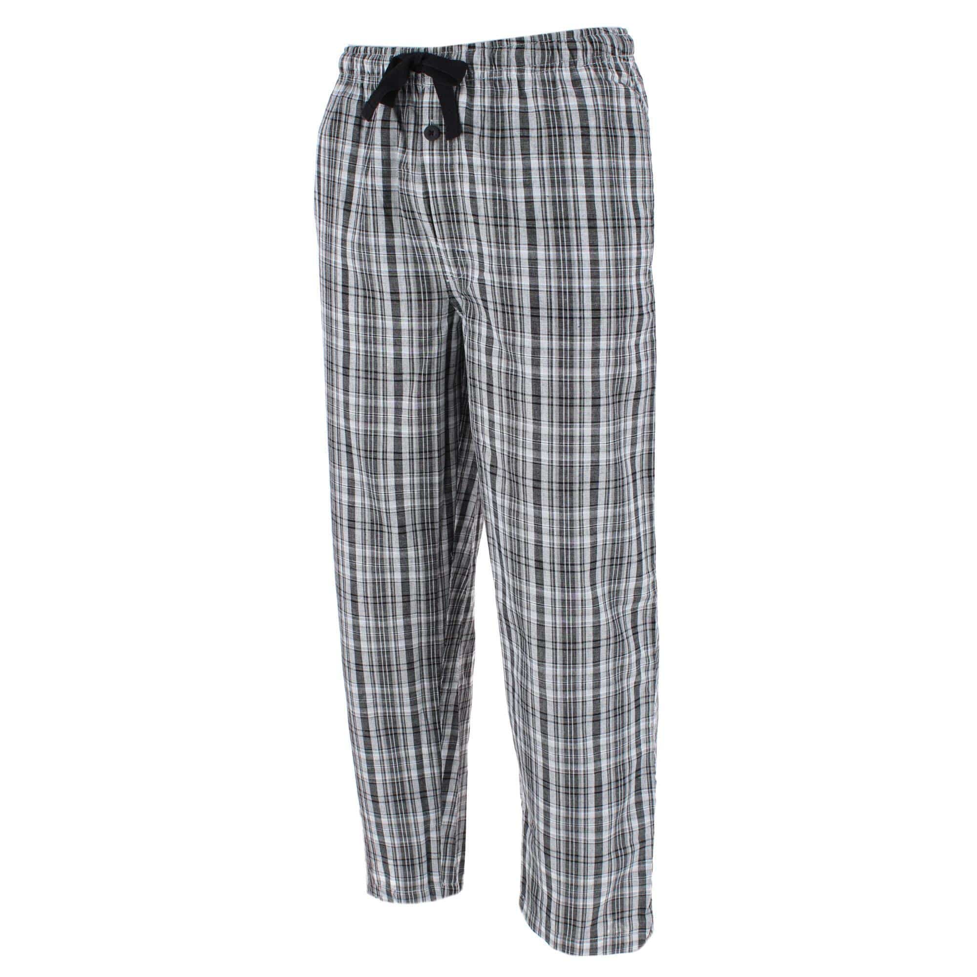 Fruit of the Loom Men's Broadcloth Cotton Pajama Pant - Black