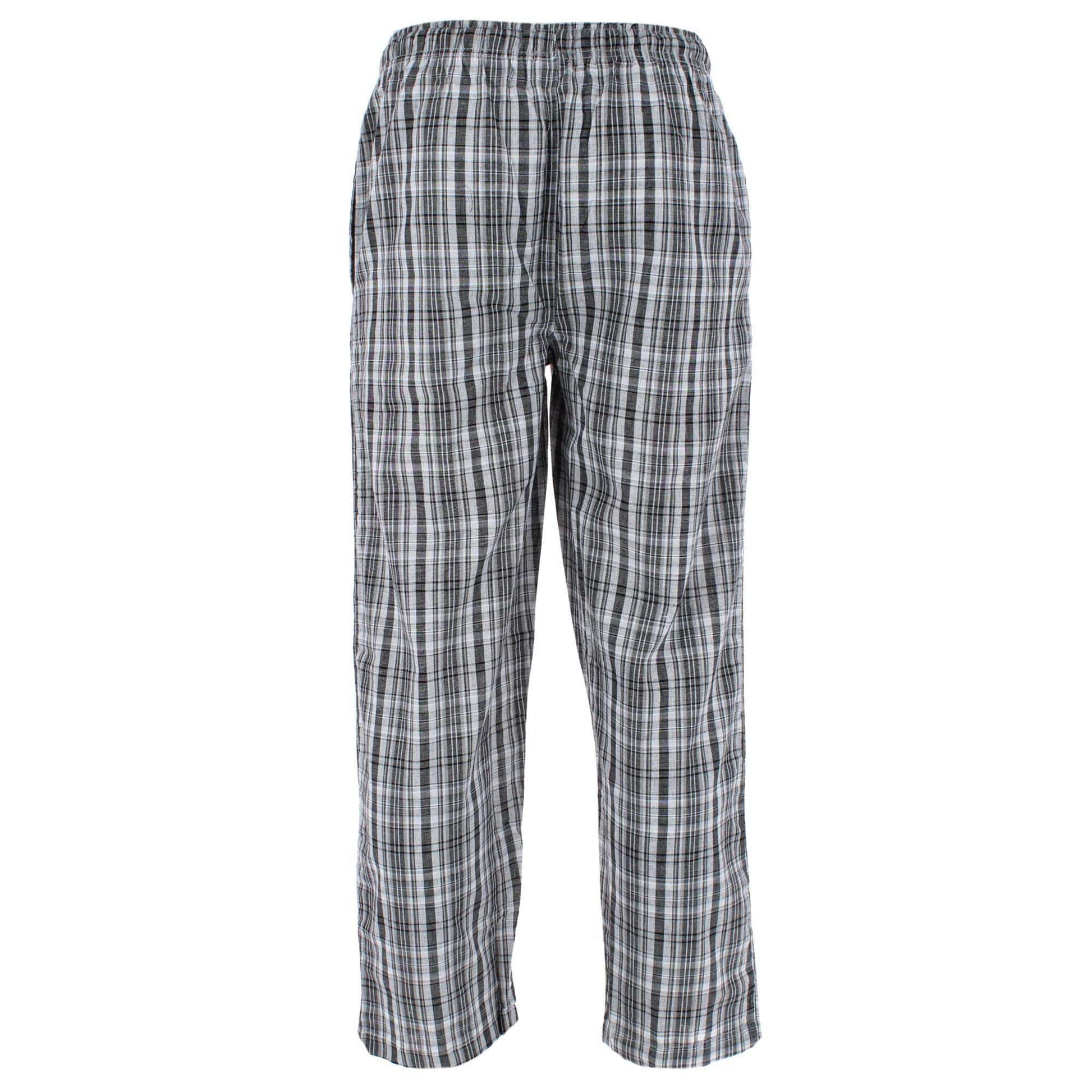 Fruit of the Loom Men's Broadcloth Cotton Pajama Pant - Black