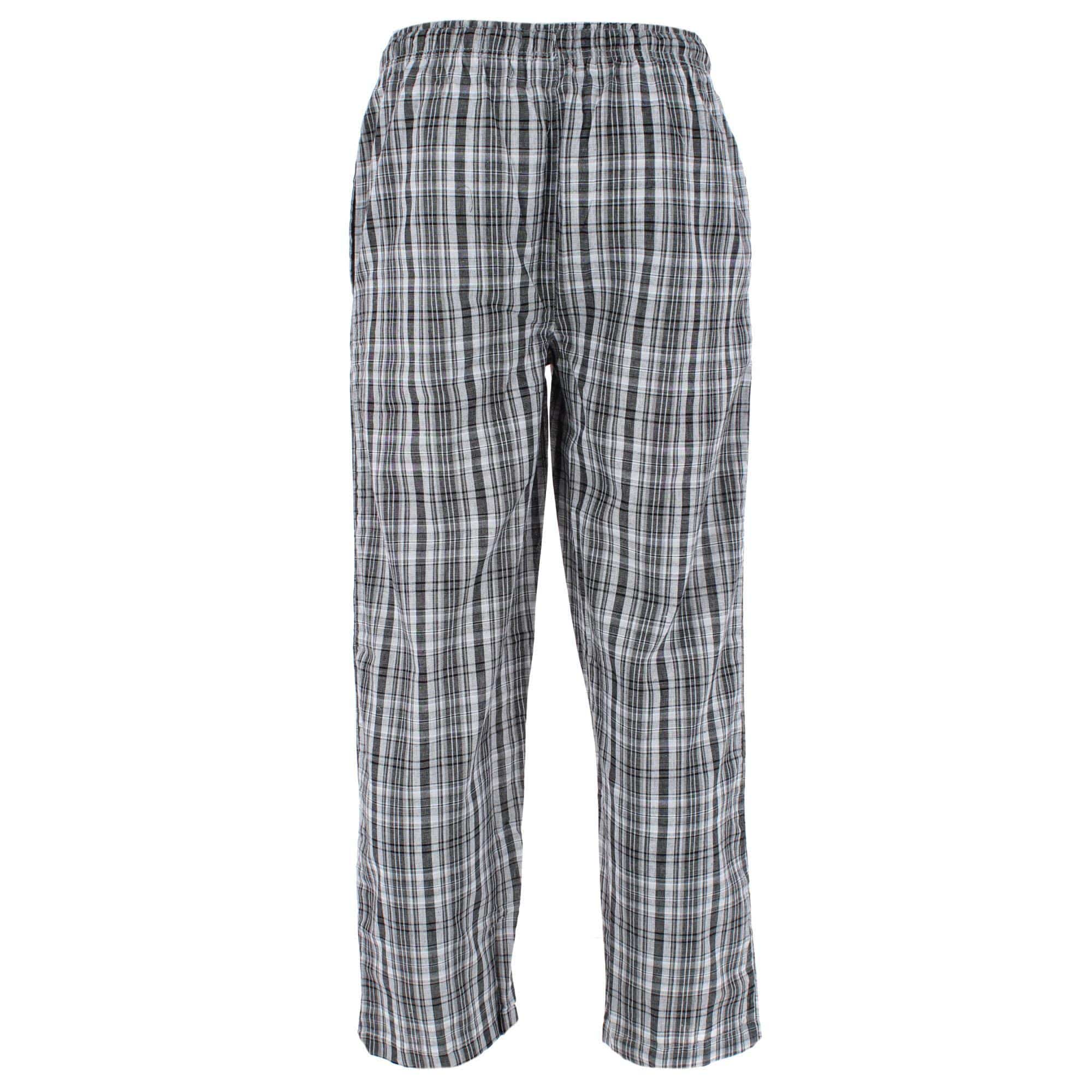 Fruit of the Loom Men's Broadcloth Cotton Pajama Pant - Black