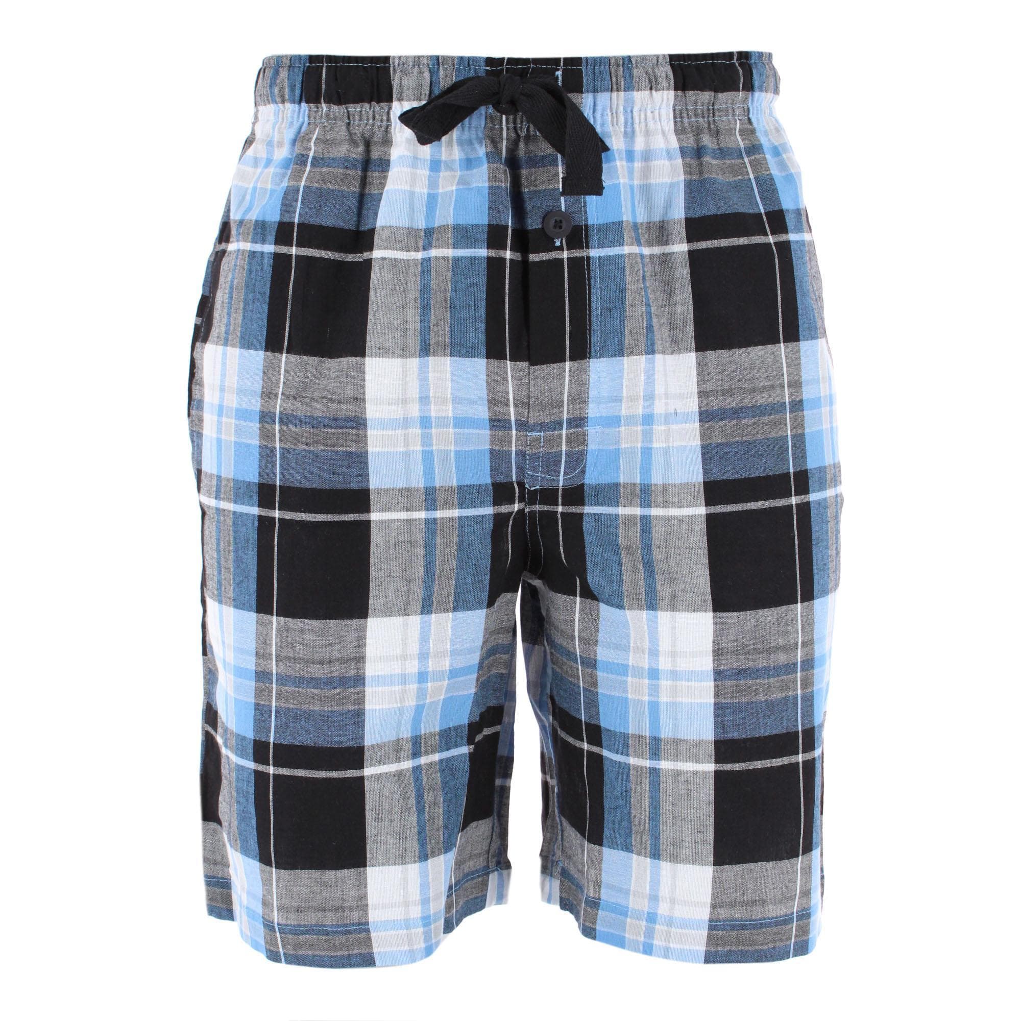 Fruit of the Loom Men's Broadcloth Pajama Shorts 2-Pack - Black