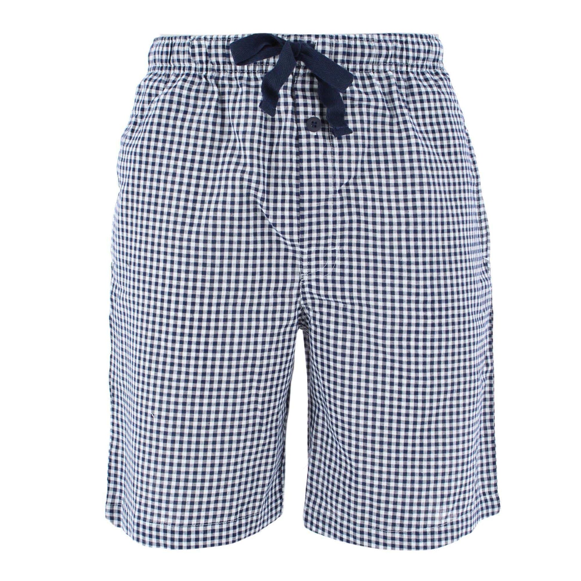 Fruit of the Loom Men's Broadcloth Pajama Shorts 2-Pack - Navy