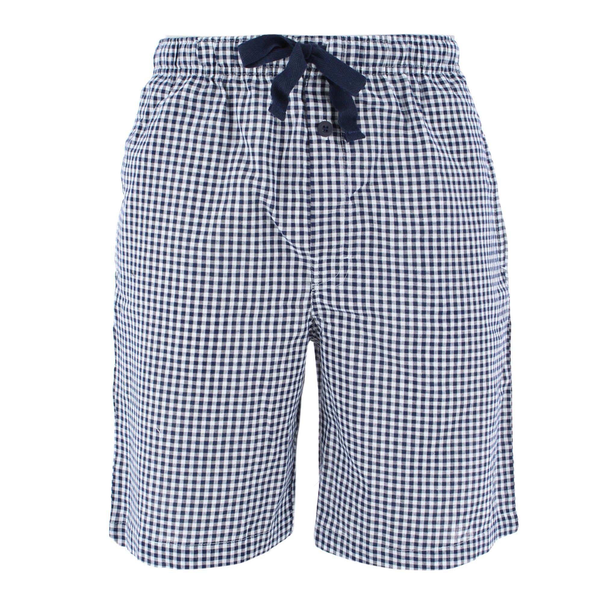 Fruit of the Loom Men's Broadcloth Pajama Shorts 2-Pack - Navy