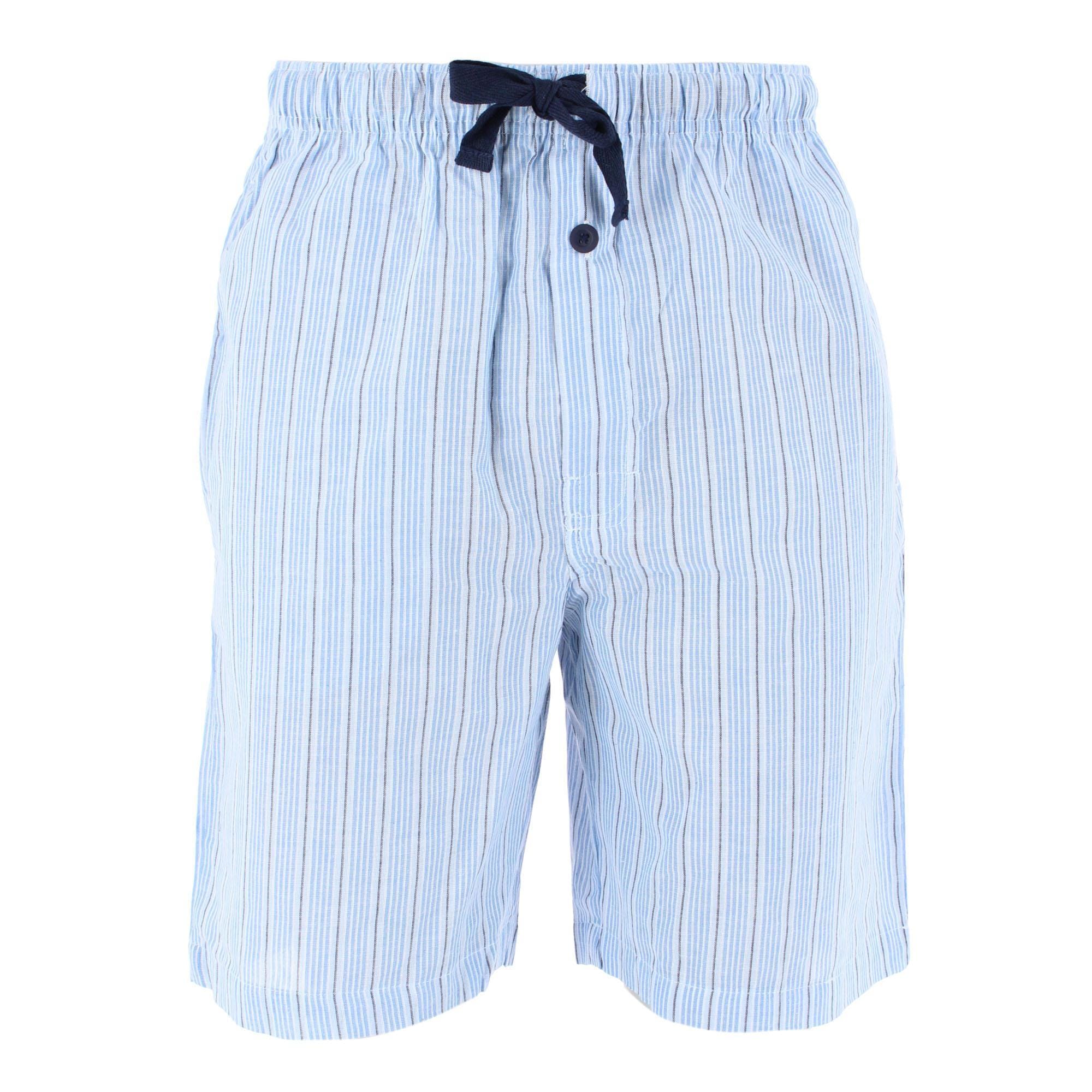 Fruit of the Loom Men's Broadcloth Pajama Shorts 2-Pack - Navy