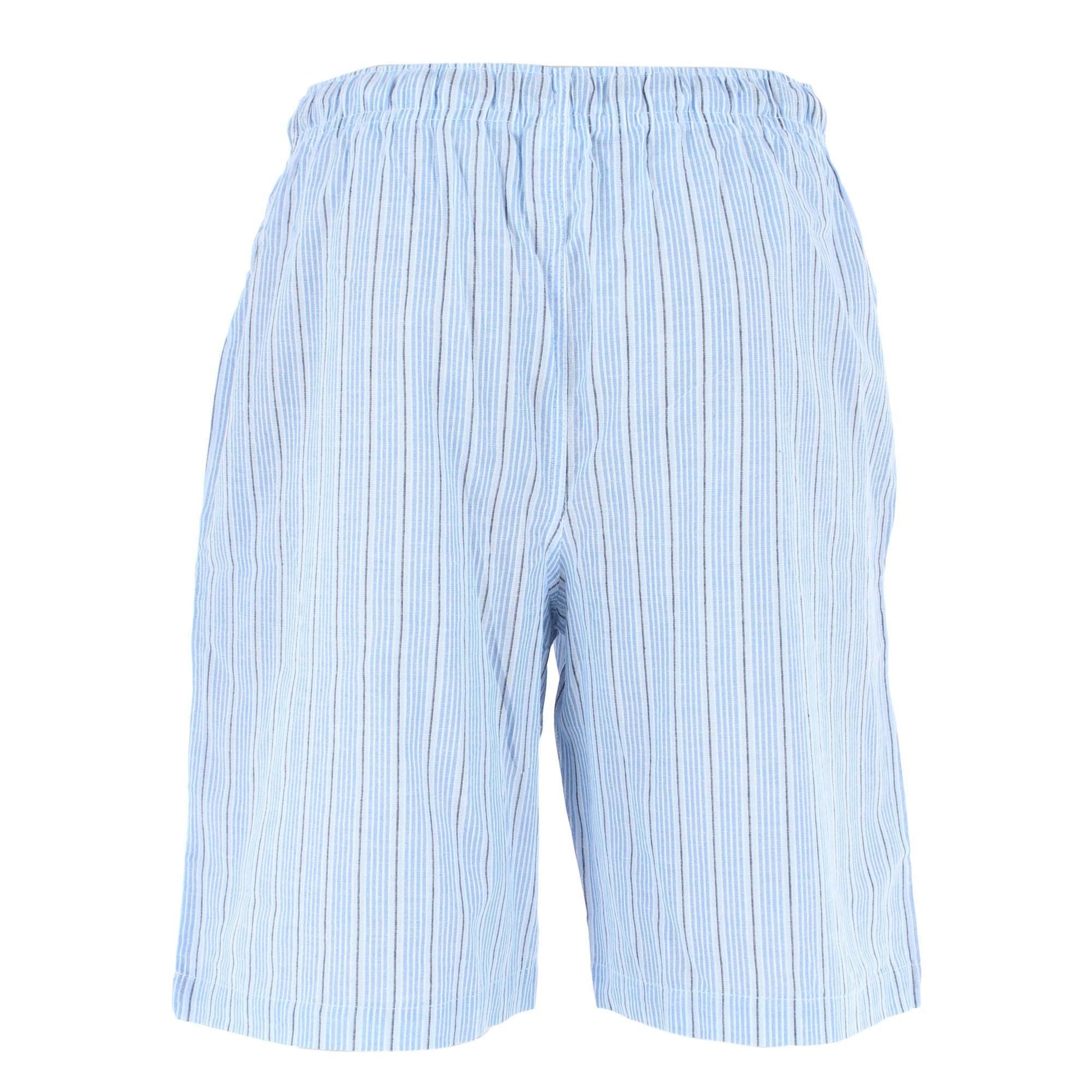 Fruit of the Loom Men's Big & Tall Broadcloth Cotton Pajama Shorts 2-Pack - Navy
