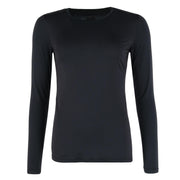Women's Stretch Microfiber Long Sleeve Thermal Crewneck Top