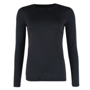 Women's Plus Size Stretch Long Sleeve Thermal Crewneck Top